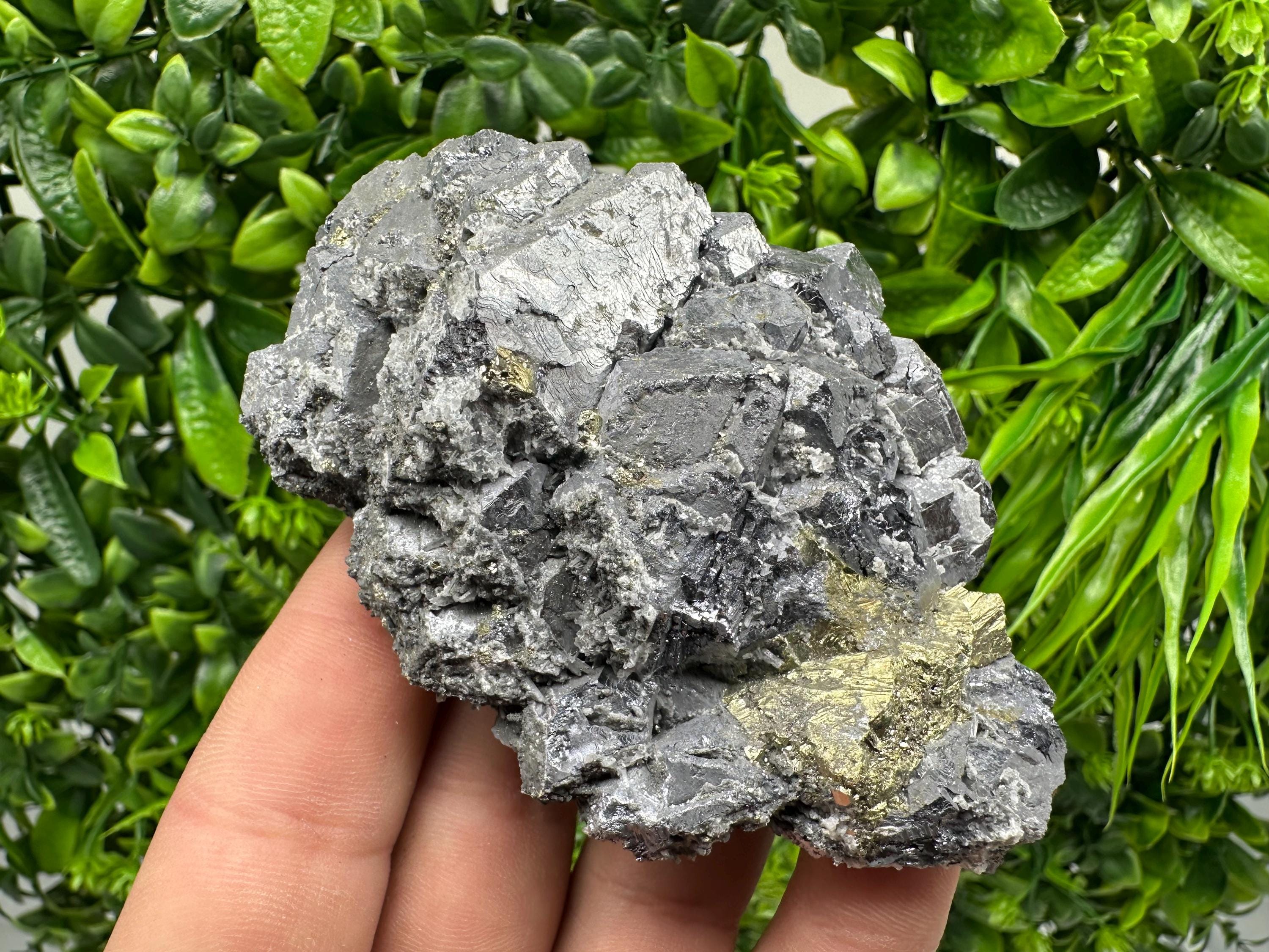 Galena Sphalerite Chalcopyrite Quartz Mineral Specimen: Djurcovo Mine, Bulgaria