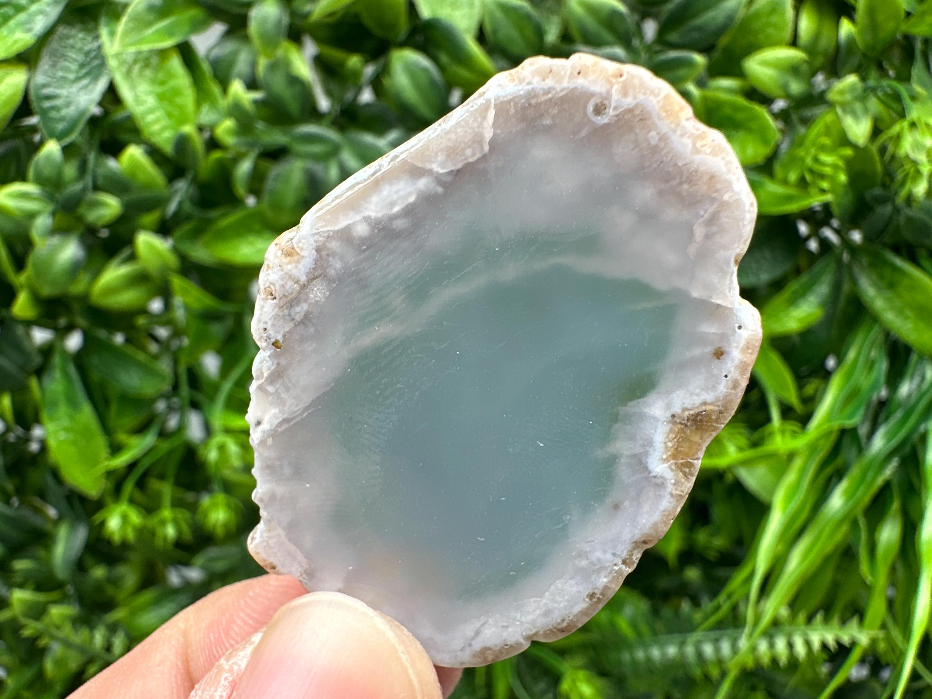 Small Agate Slice: Polished Quartz Crystal, Spiritual Healing Stone