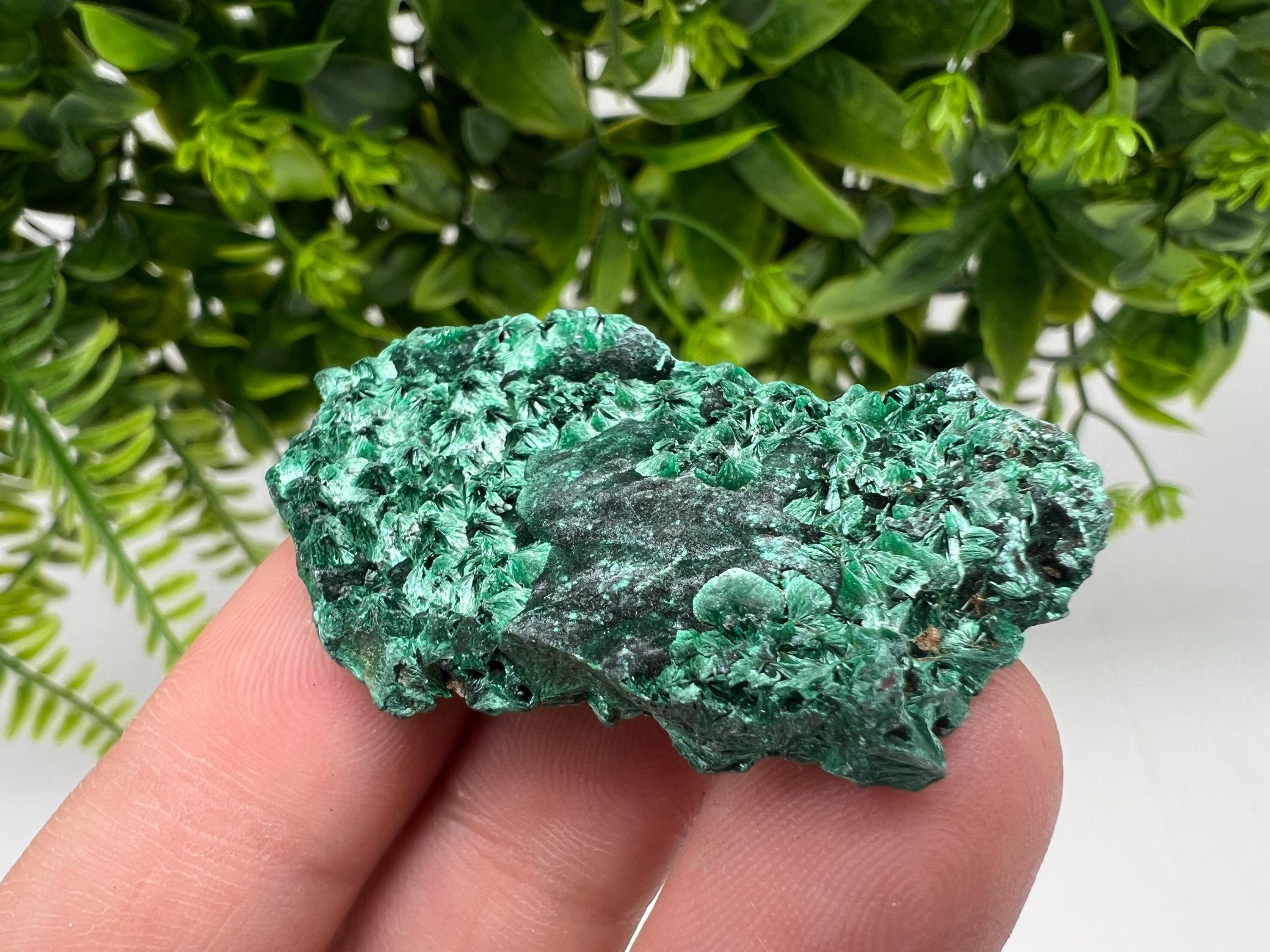 Green Polished Malachite Crystal, Congo Minerals, Chakra Stone