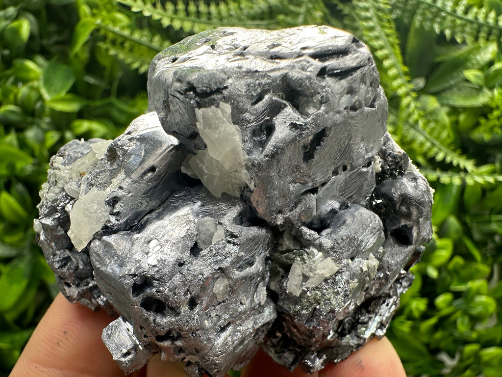 Galena on Sphalerite and Quartz, Borieva Mine, Bulgaria