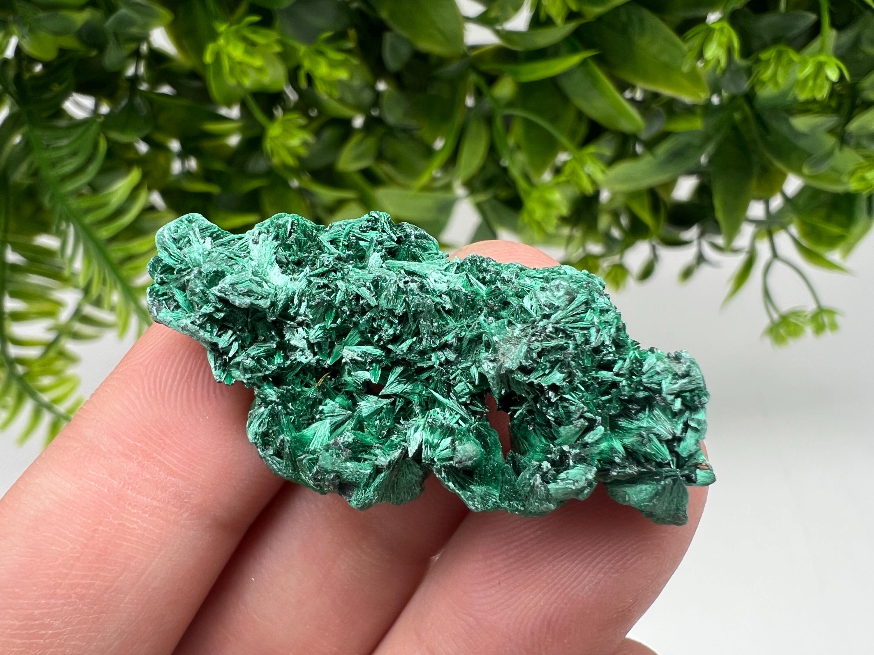 Green Polished Malachite Crystal, Congo Minerals, Chakra Stone