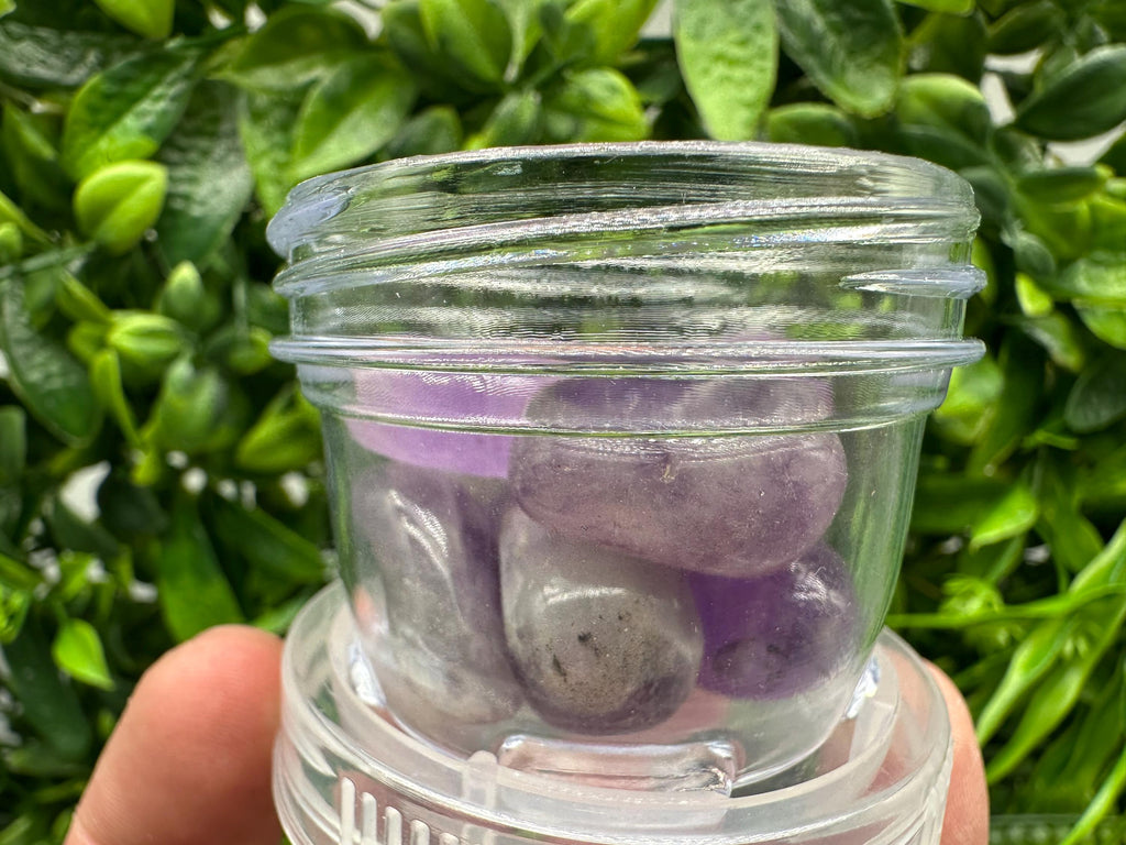 Amethyst Tumbled Stones: Healing Crystals, Zodiac Gems