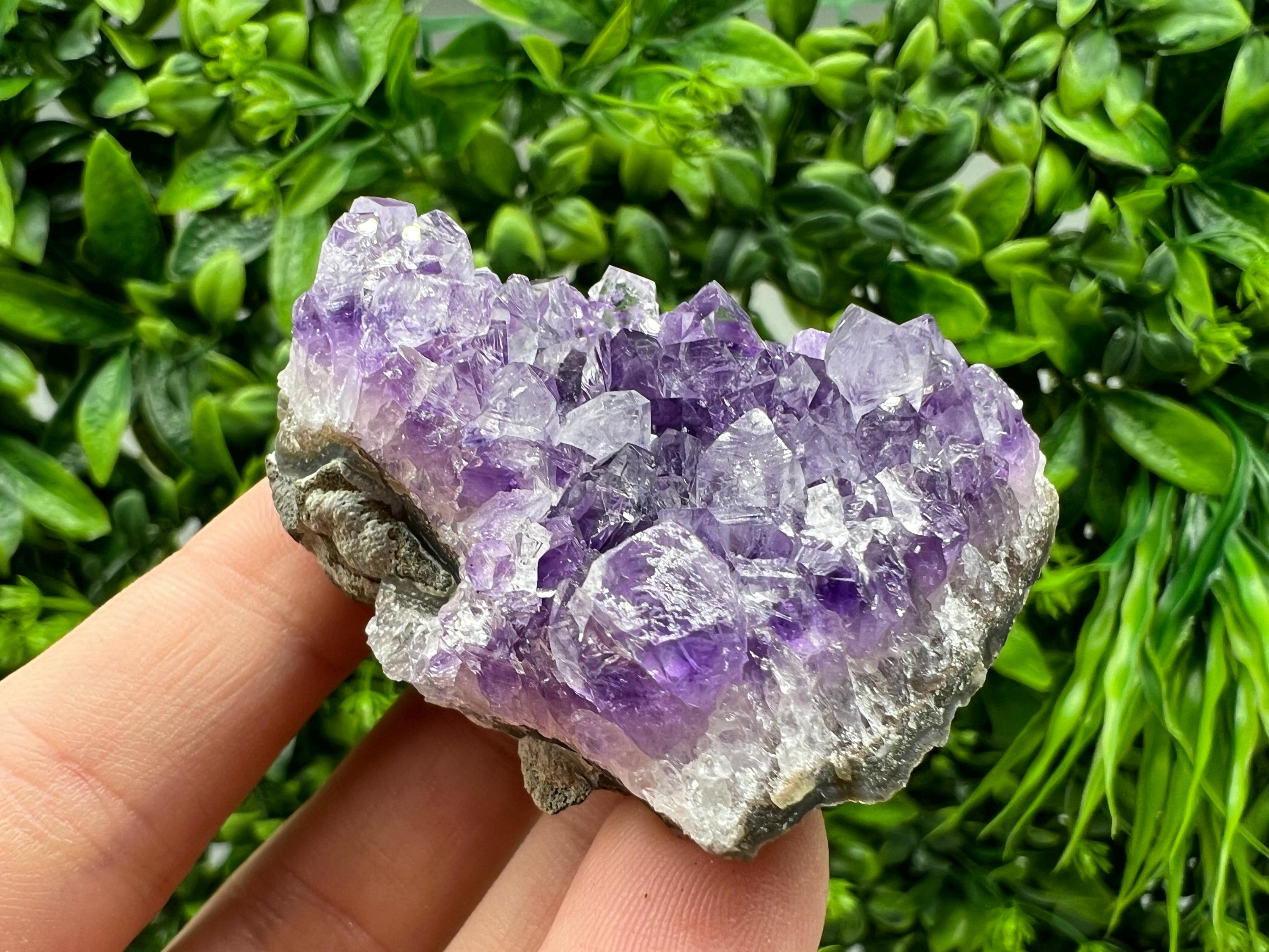 Uruguay Amethyst Crystal: Purple Quartz Cluster, Home Decor