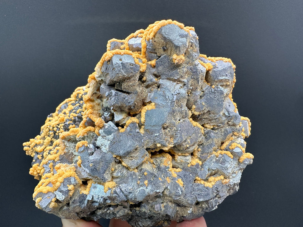 Calcite Dolomite on Galena Sphalerite: Bulgaria Crystal Souvenir