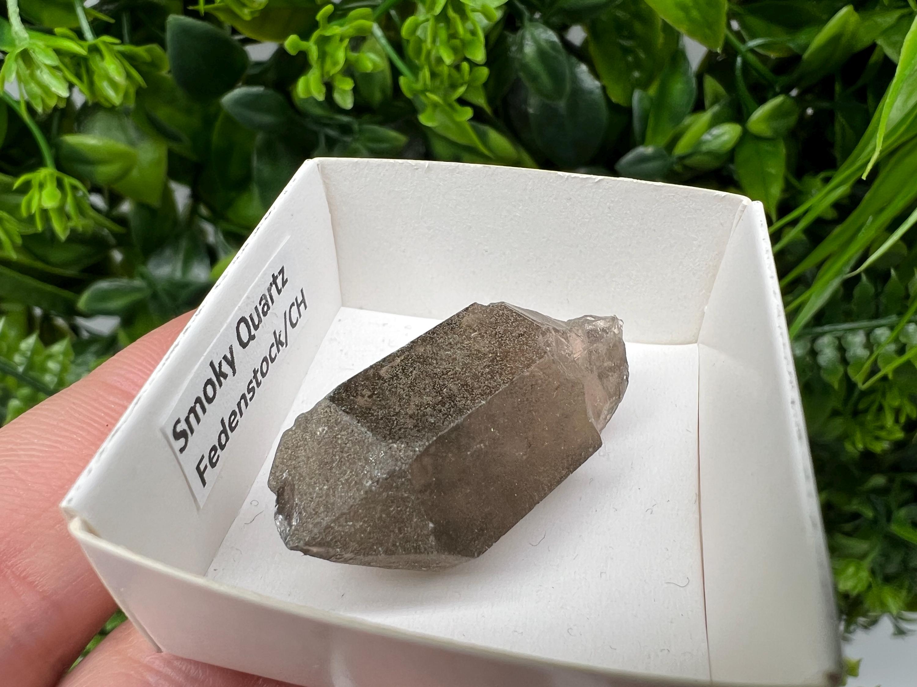 Rare Smoky Quartz Point, Fedenstock Switzerland Mineral Specimen (40MM)