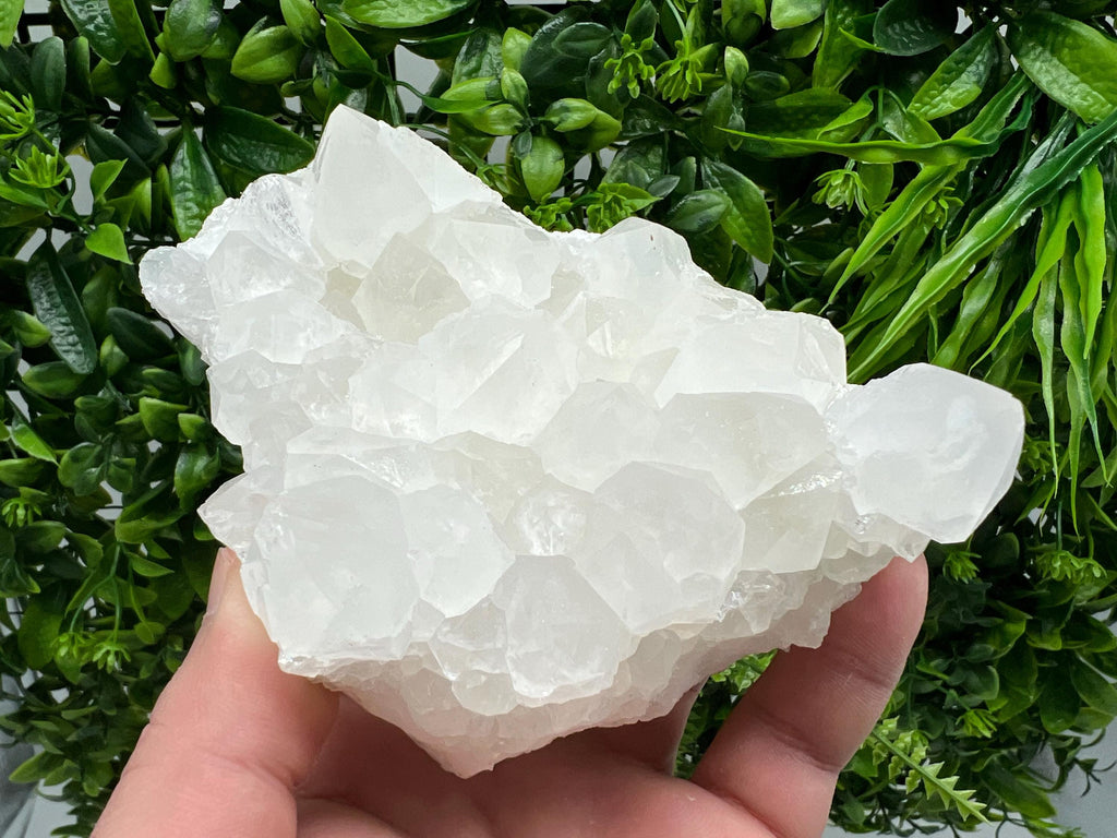 Transparent Chlorite Quartz Cluster, Madan Bulgaria Mineral Specimen