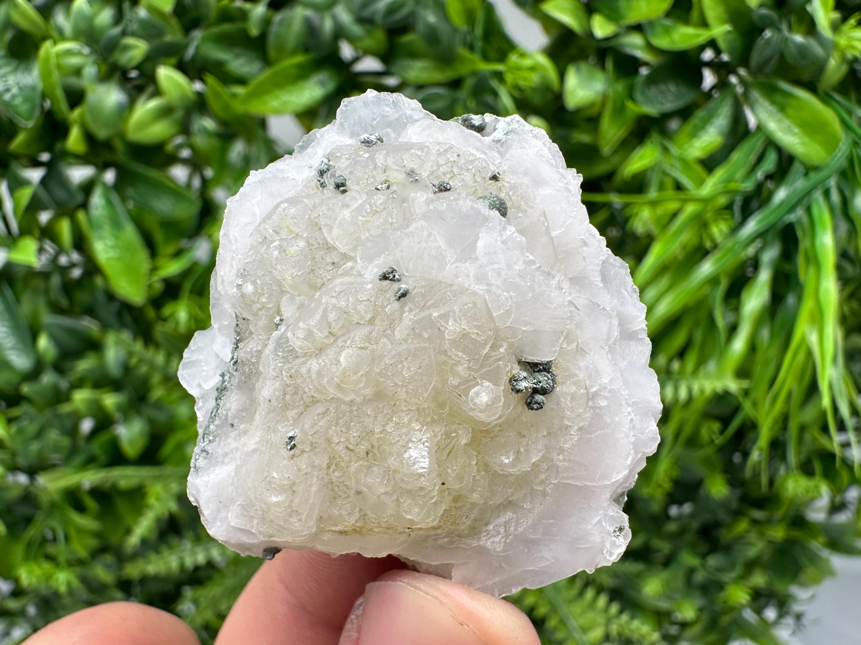 UV Mangano Calcite: Borieva Mine, Bulgaria Crystal Decor