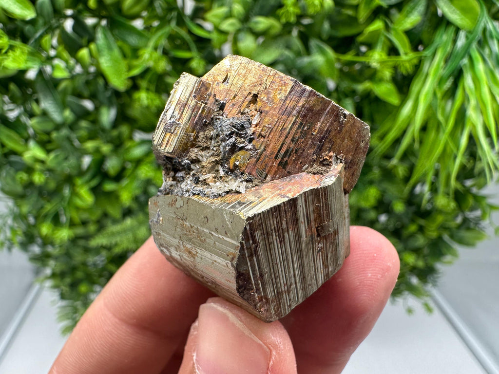 Wonderful Rainbow Pyrite whit Calcite,natural minerals souvenir Crystal,collection stone,rare minerals,home decor,Borieva Bulgaria