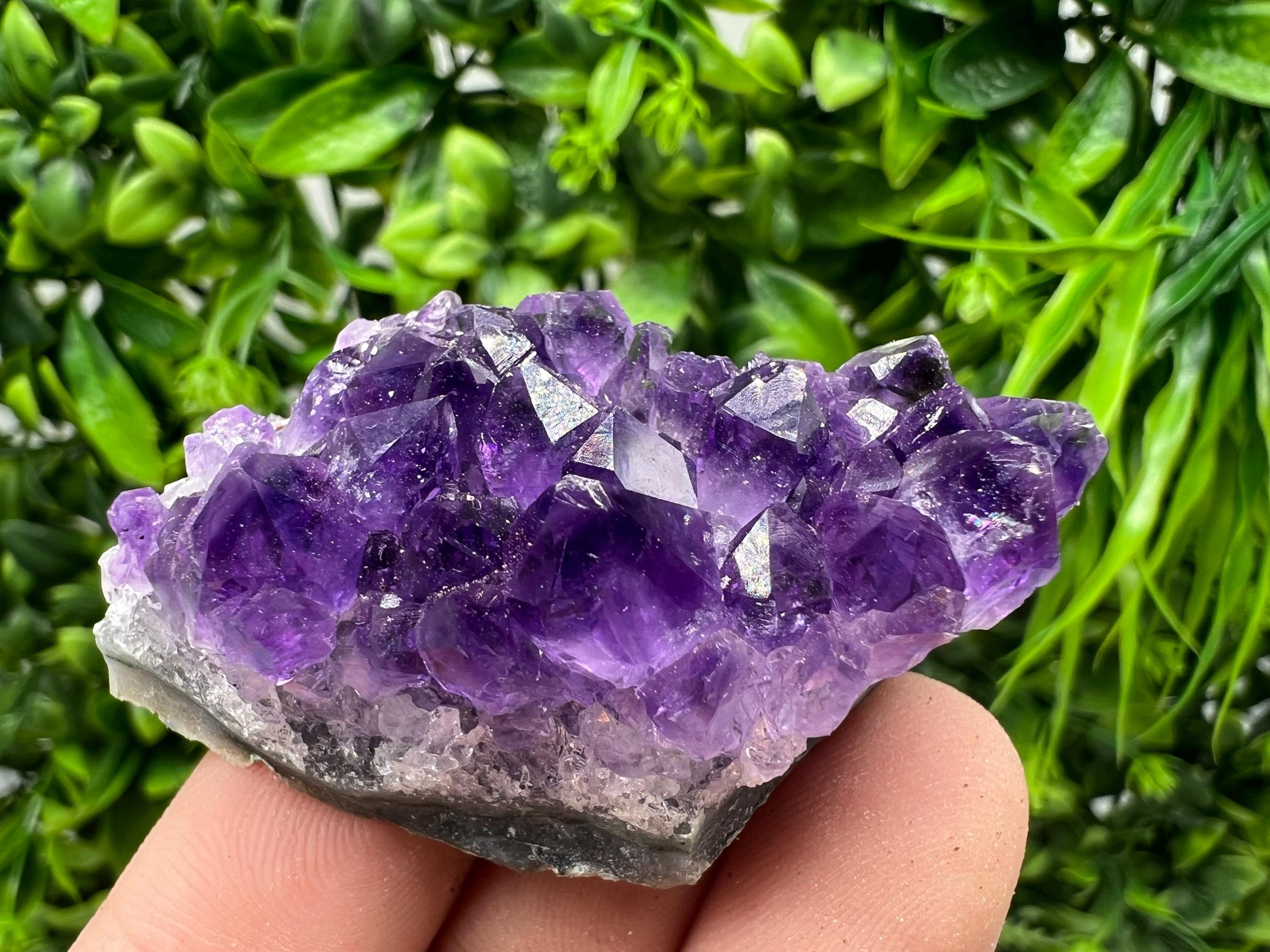 Uruguay Amethyst Crystal: Purple Quartz Home Decor, Energy Stone