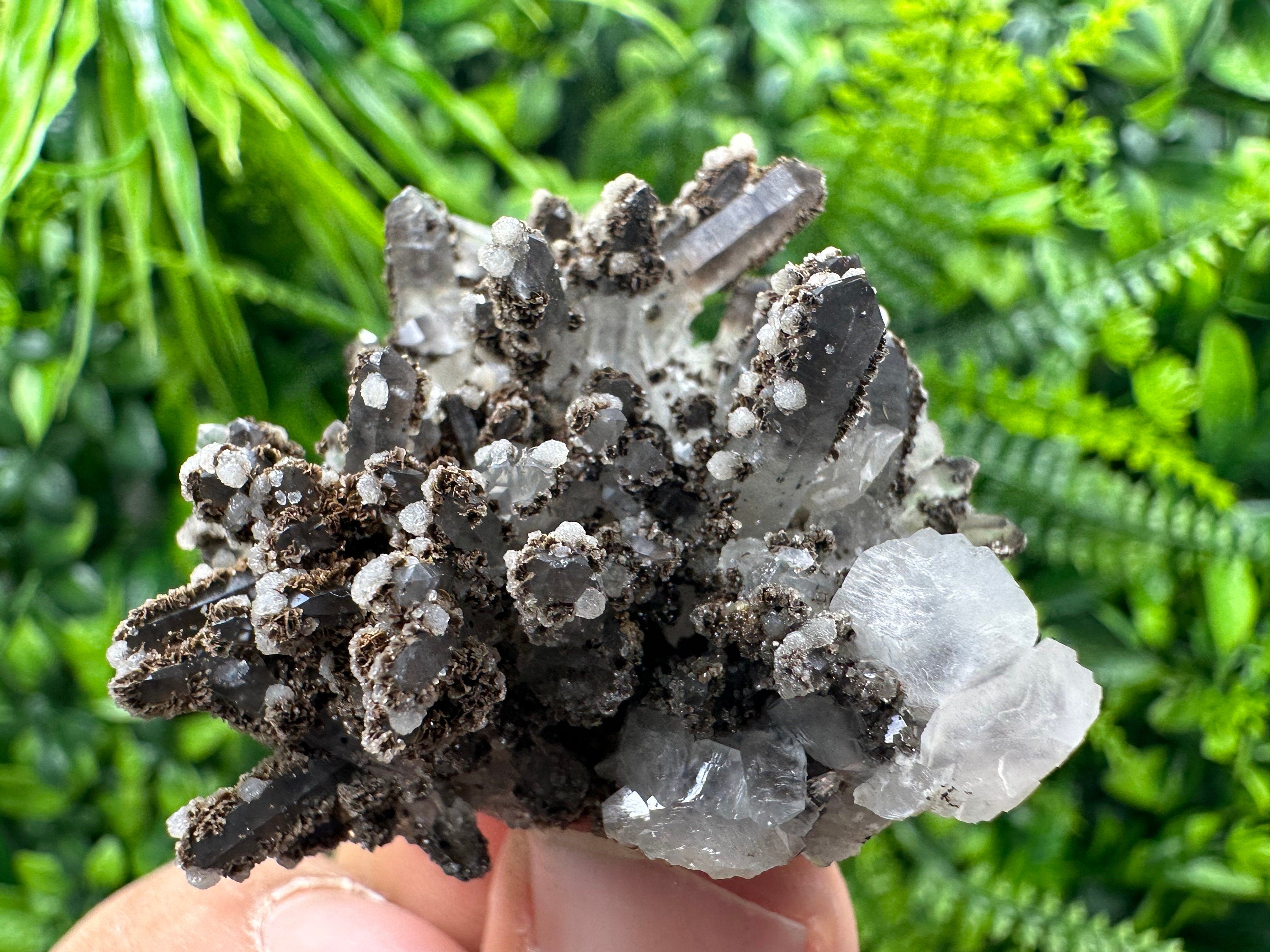 Quartz with Calcite: Bulgarian Crystal Home Decor Stone