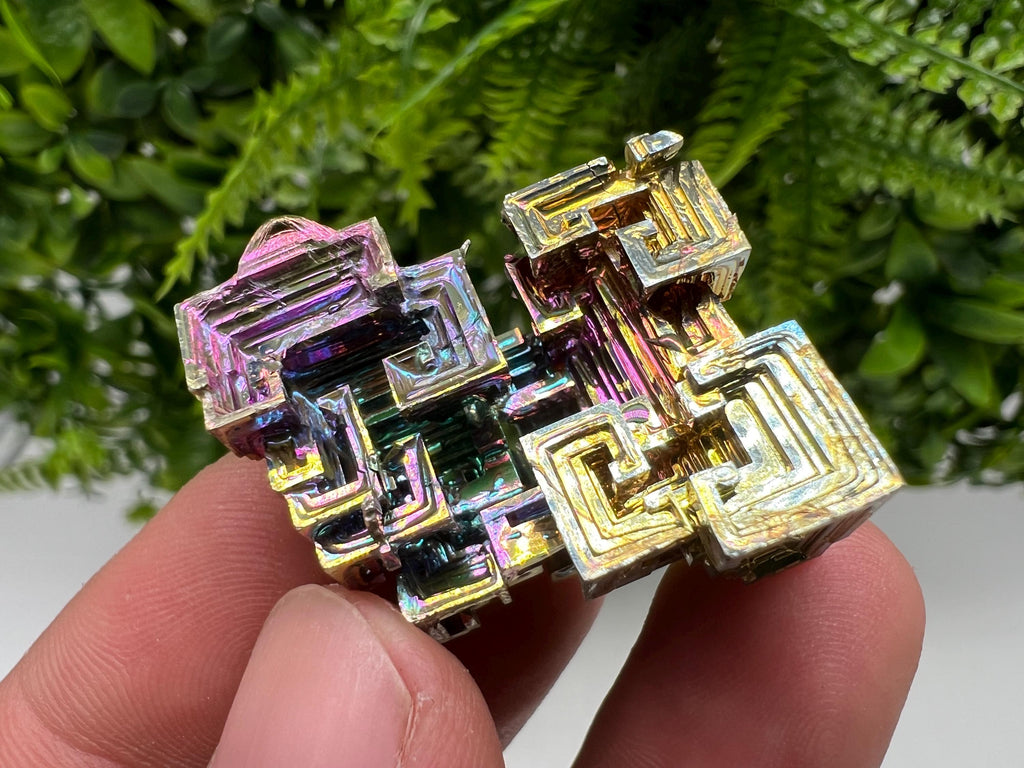 Rainbow Bismuth Crystal: Rare Gemstone Collection