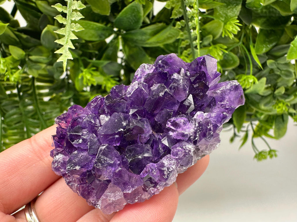 Uruguay Amethyst Crystal: Purple Quartz Home Decor, Energy Stone