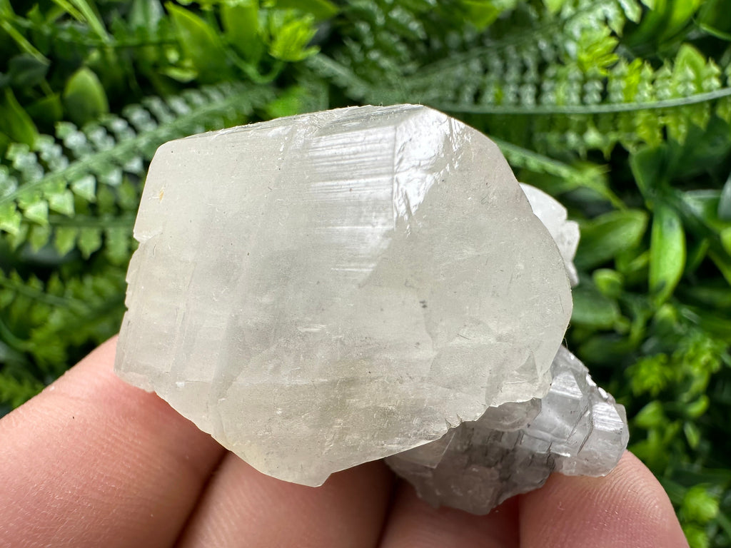 Spanish Calcite Mineral Specimen with Yellow Fluorite