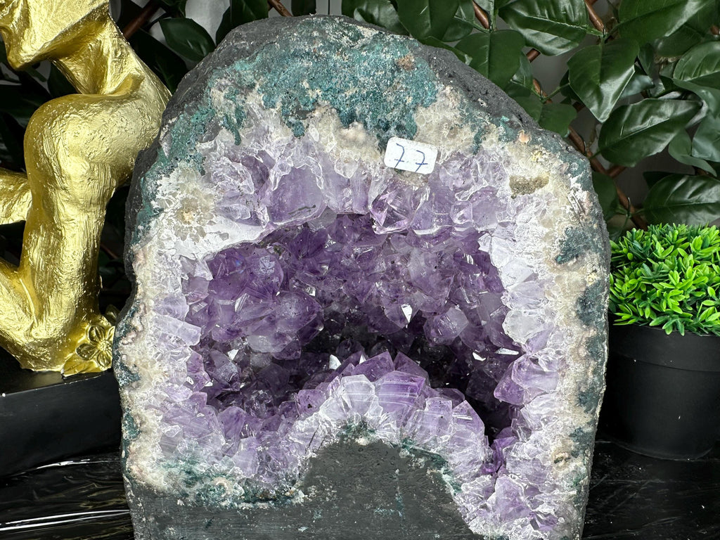 Large Amethyst Geode, Brazil Mineral Specimen, Purple Quartz