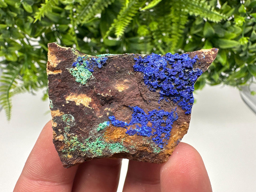 Moroccan Azurite Malachite Mineral Specimen, Rare Crystal
