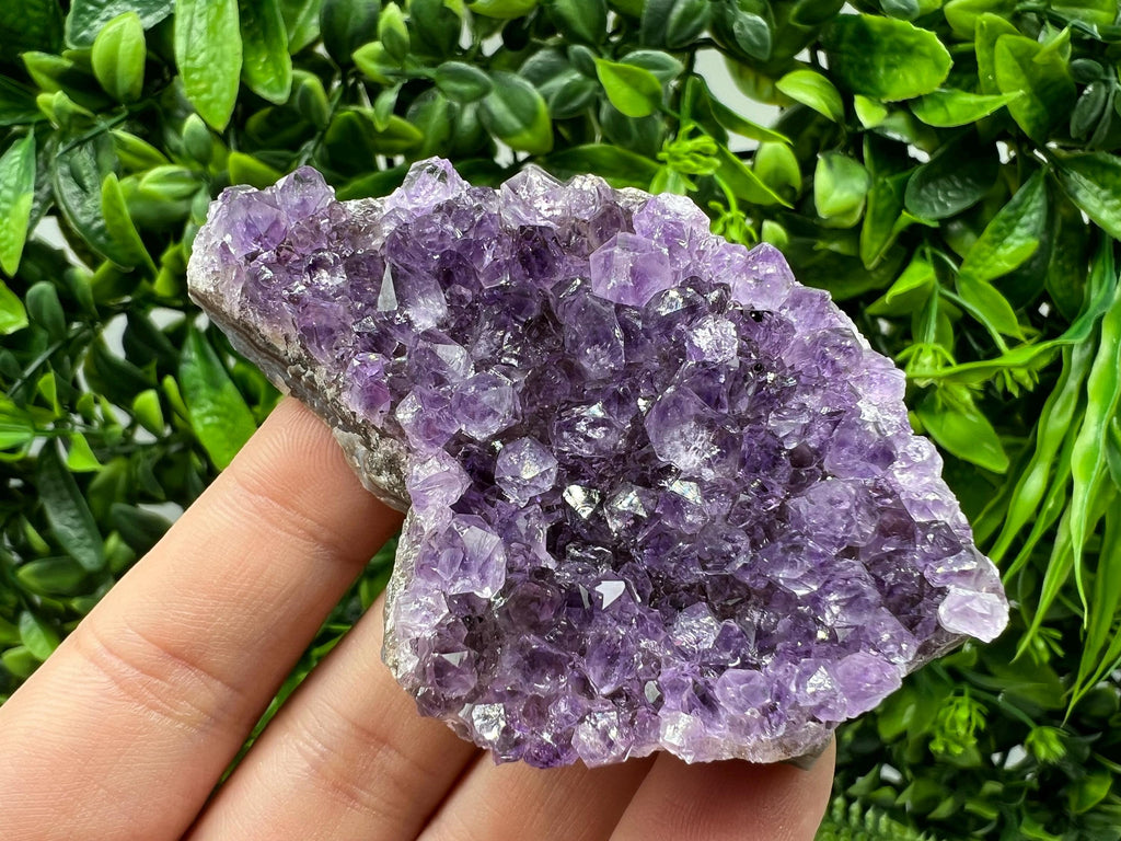Natural Purple Amethyst Cluster, Uruguay Crystal, Home Decor