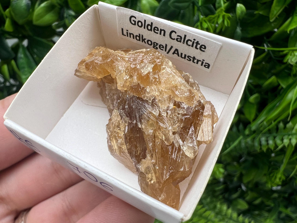 Raw Honey Calcite Stone: Rough Golden Crystal (5/3.5 cm