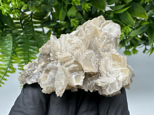 Calcite on Quartz, Chlorite from Borieva Mine, Madan, Bulgaria, mineral specimen, collected crystal, geological minerals, collecting crystal
