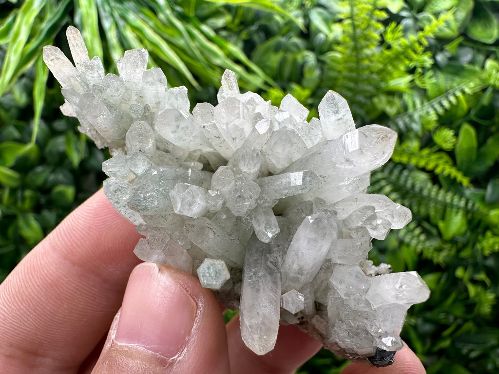 Green Quartz Specimen: Chlorite and Sphalerite Inclusions, Madan Bulgaria