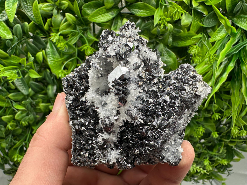 Melted Galena Sphalerite Calcite Pyrite Quartz Mineral Specimen, Borieva Mine Souvenir Crystal Home Decor