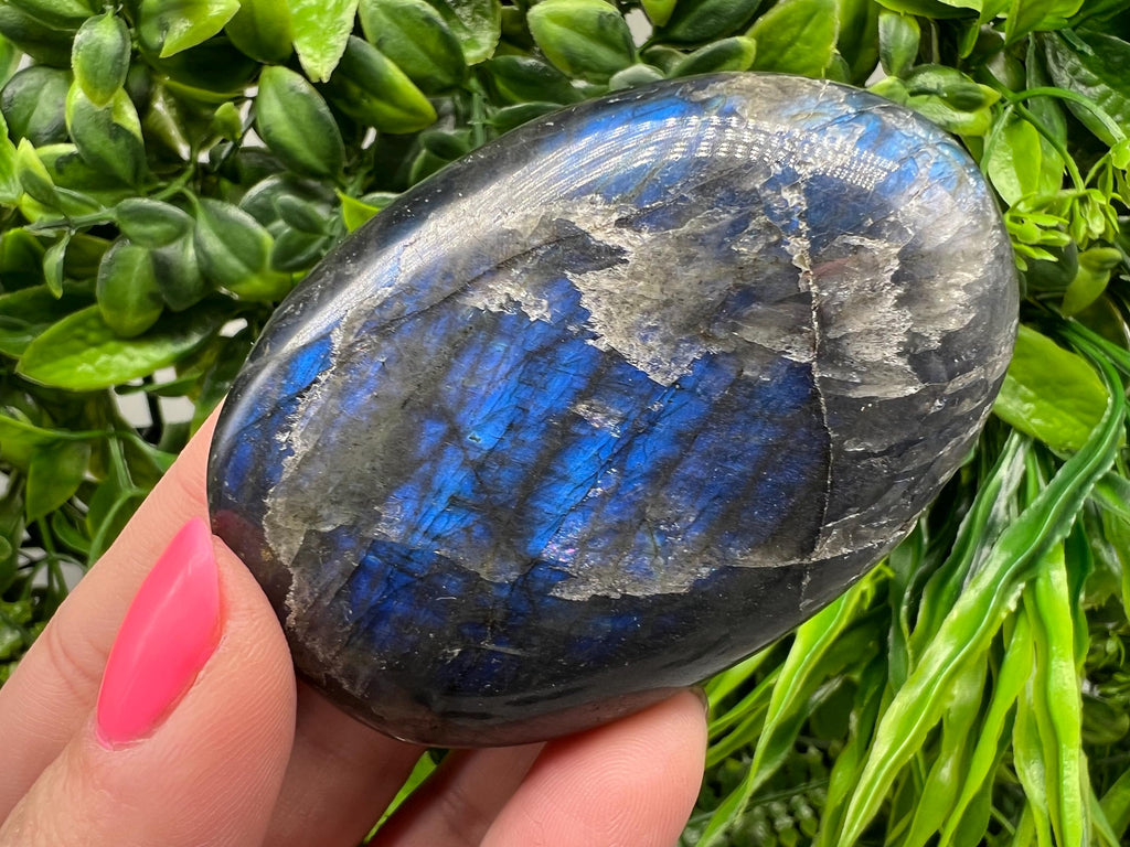 Polished Labradorite Crystal Decor Slab: Multifire Rainbow Stone