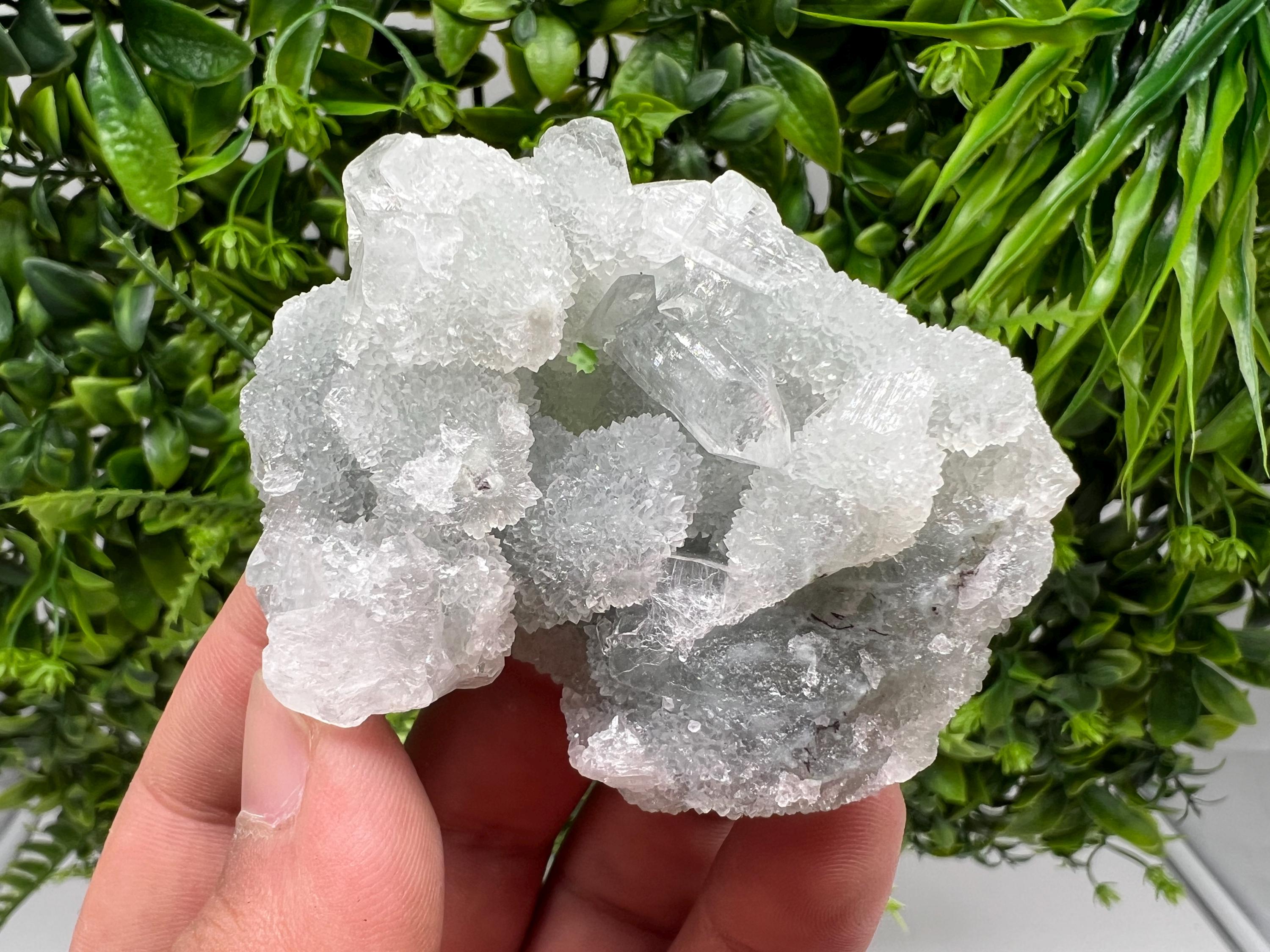 Natural Chalcedony Mineral Specimen: India Crystal Collection