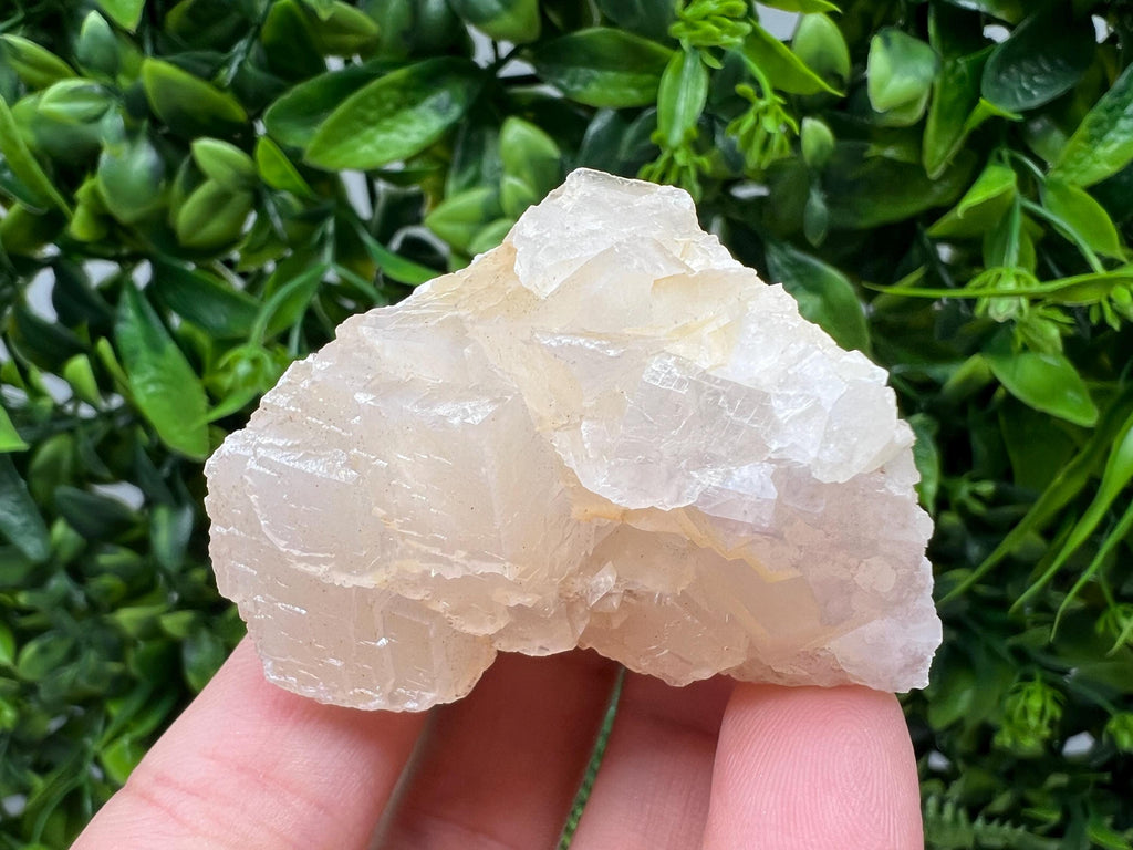 Quartz Crystal with Calcite and Chlorite: Borieva Mine, Bulgaria