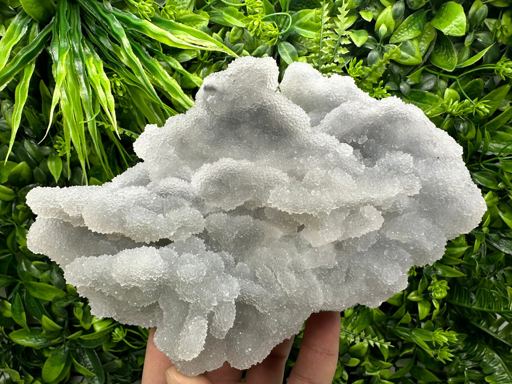 Blue Chalcedony Quartz with Chlorite: Krushev Dol Mine, Bulgaria