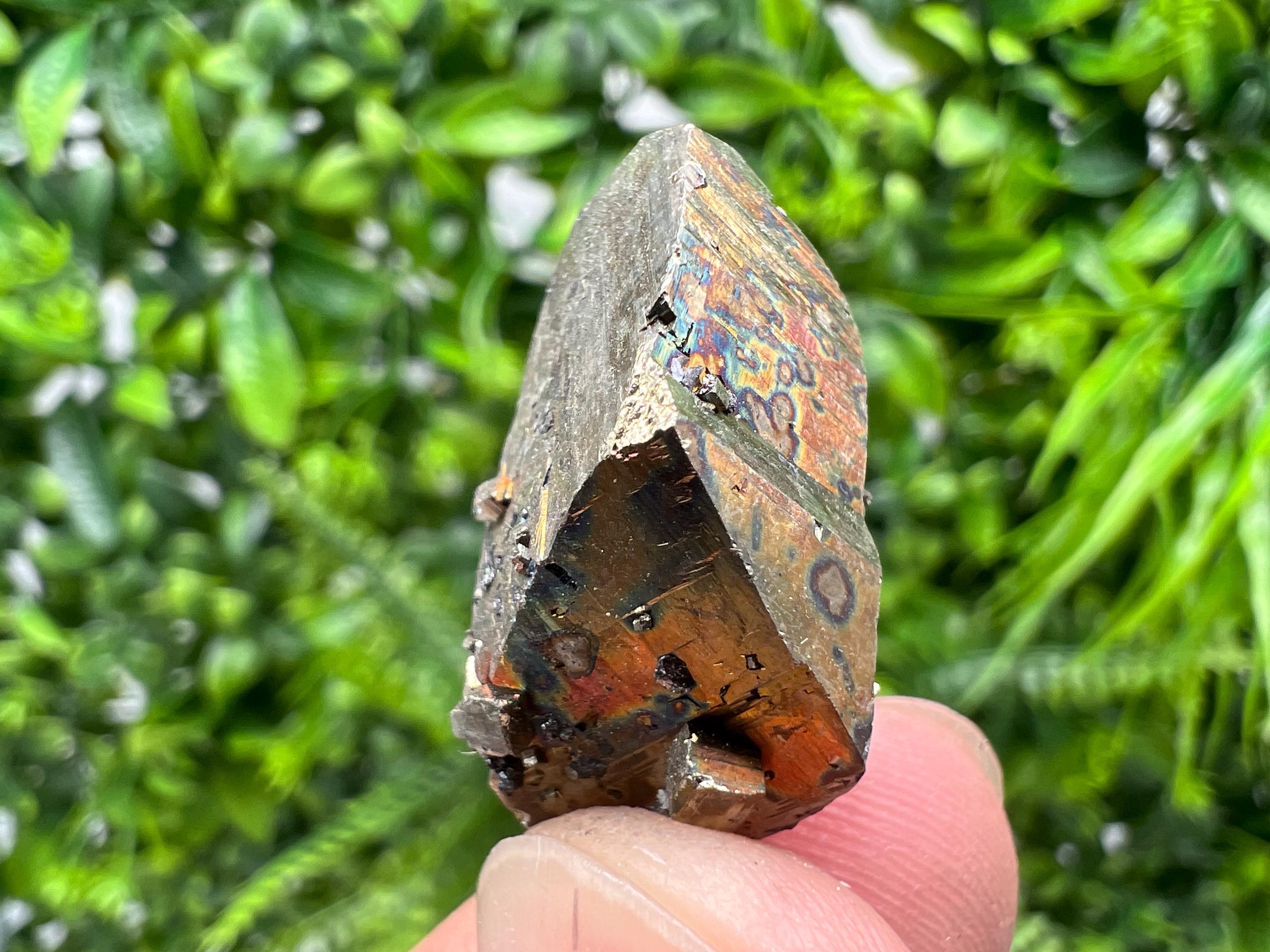 Mini Rare crystallisation Pyrite,Borieva mine,Bulgaria,floating Pyrite,golden Pyrite,Pyrite cluster,mini Collection specimen,Rainbow Pyrite