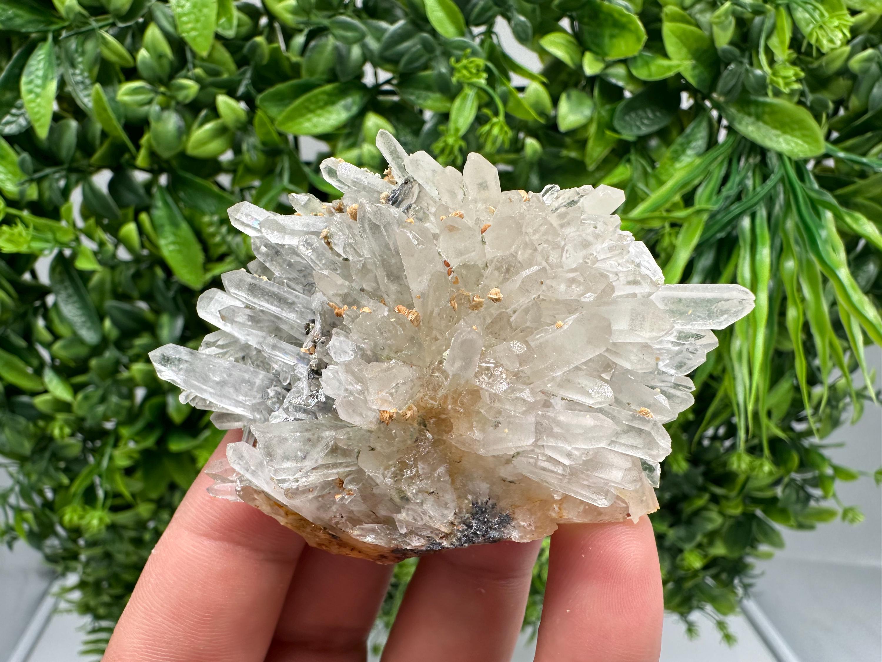 Stunning Quartz whit Sphalerite,Hematite,Iron oxide from 9th September mine,natural,collectible mineral specimen,home decor stone,gift,cryst