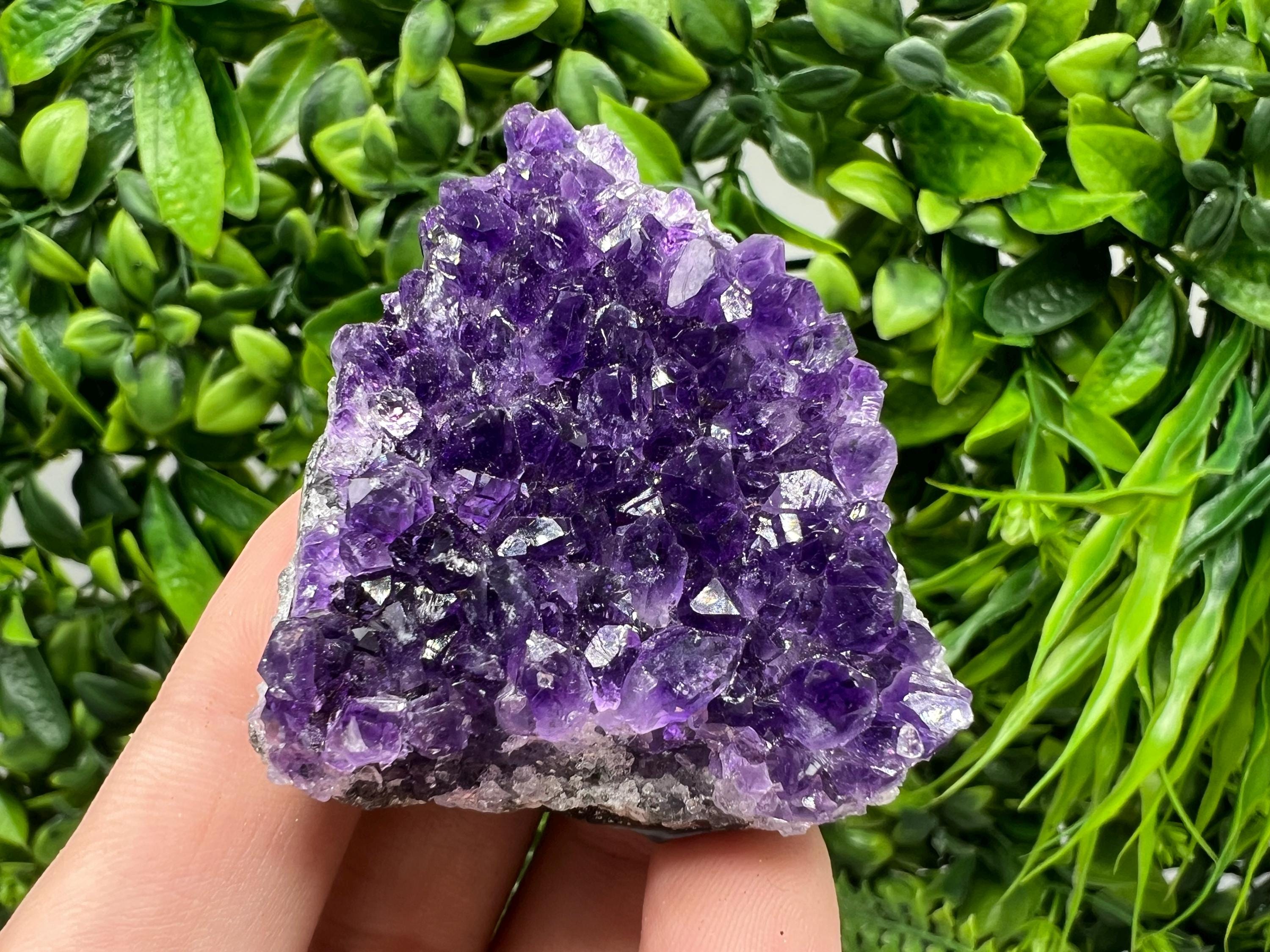 Uruguay Amethyst Crystal: Purple Quartz Home Decor, Energy Stone