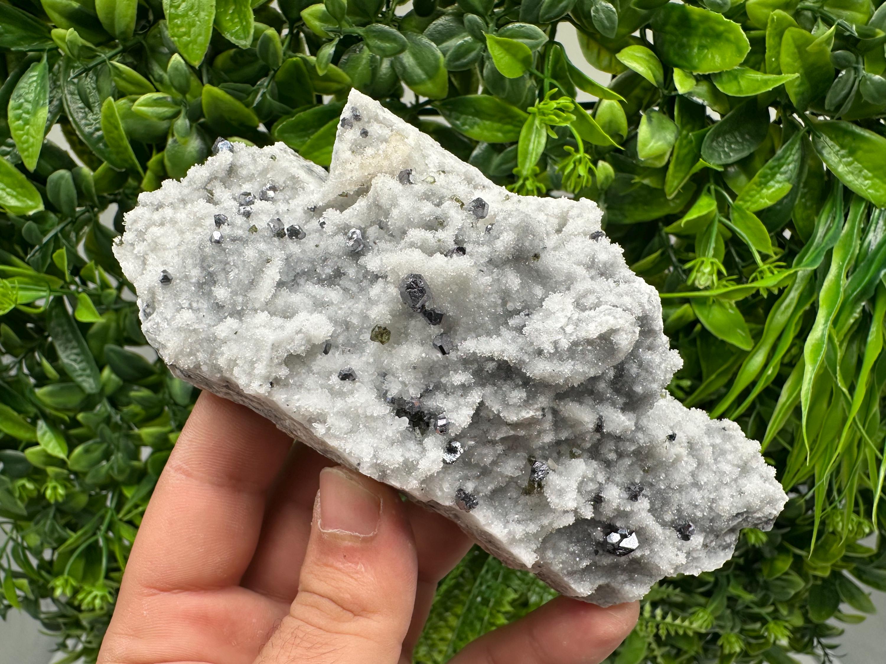 Collection Mirror Galena,GEMY Cleiopfane on Chalcedony,From Krushev dol mine,Madan,Bulgaria,Natural,collection mineral specimen,rare crystal