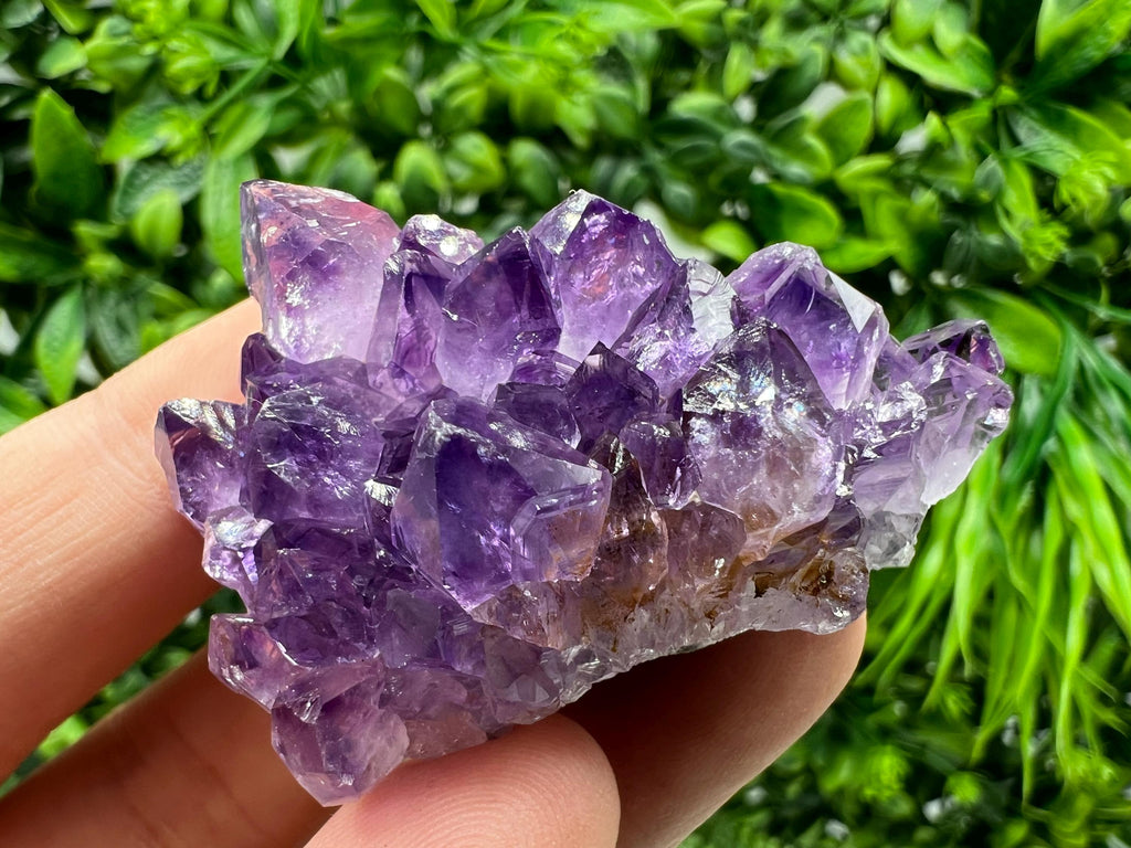Natural Purple Amethyst Crystal Cluster, Uruguay, Home Decor