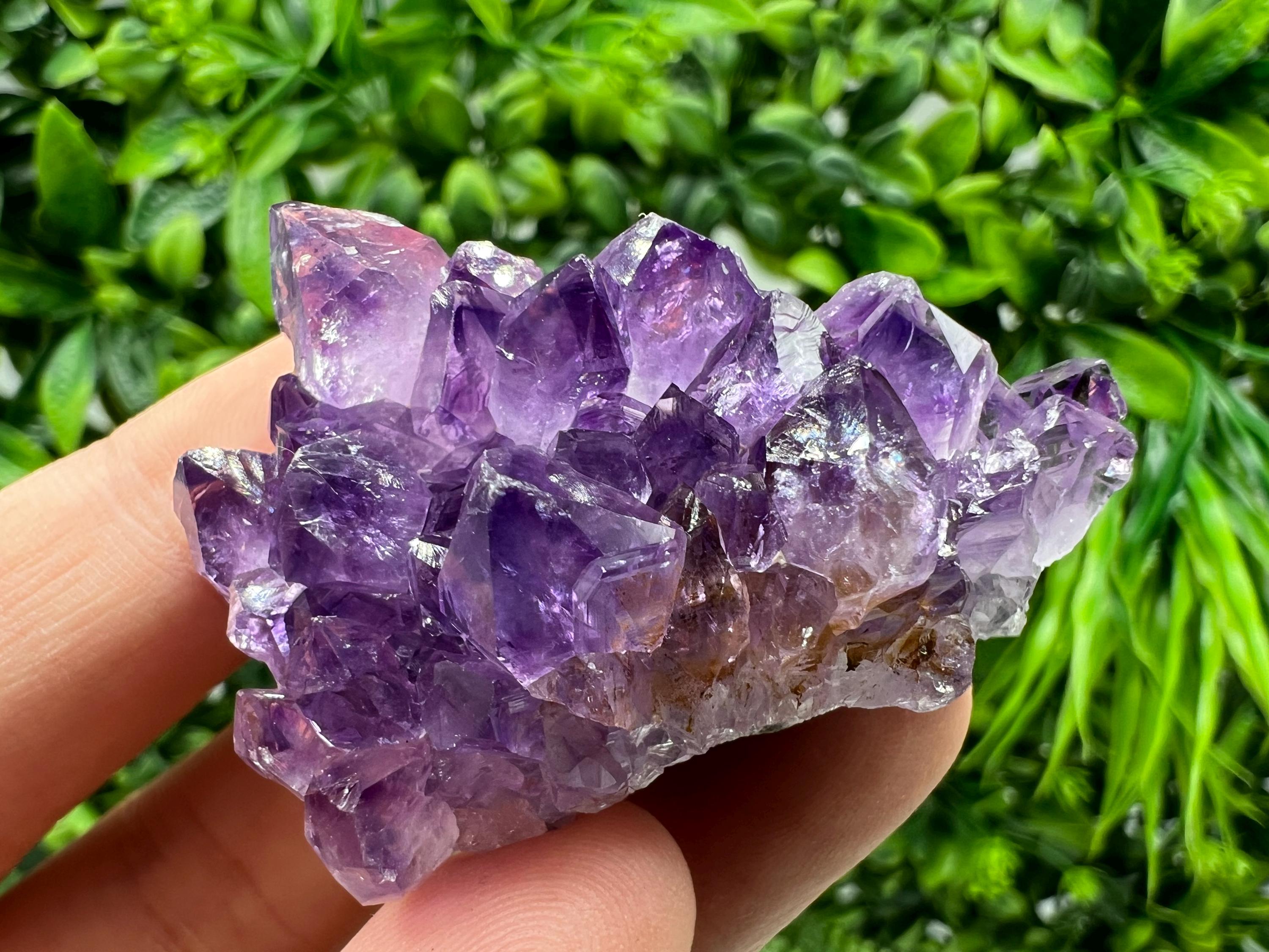 Natural Purple Amethyst Crystal Cluster, Uruguay, Home Decor