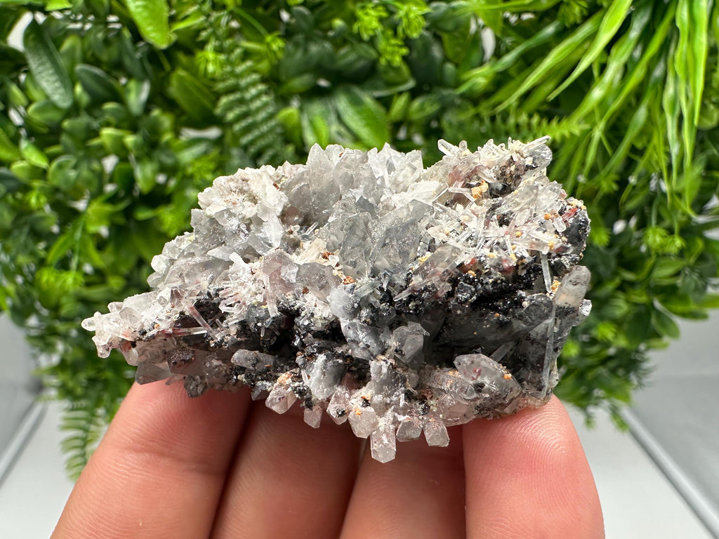 Quartz with Hematite & Iron Oxide: Collectible Mineral Specimen, Home Decor Stone