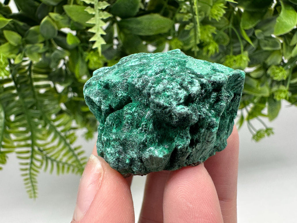 Polished Malachite Crystal from Congo, Natural Green Specimen, Chakra Stone