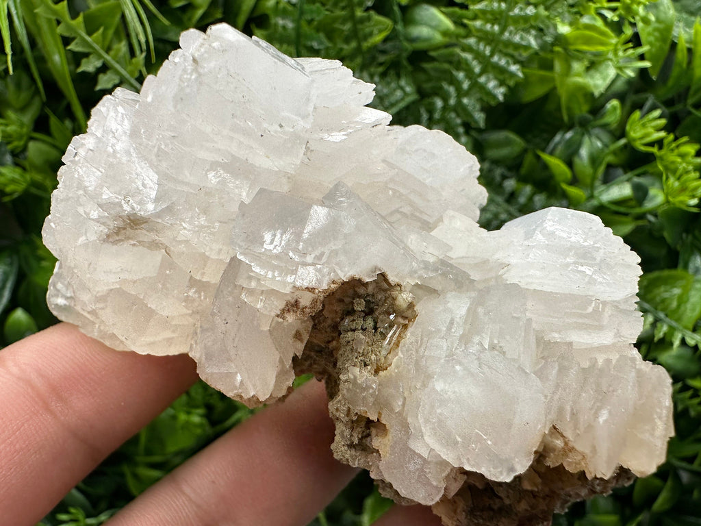 Fluorescent Mangano Calcite with Quartz, Rhodopes Bulgaria