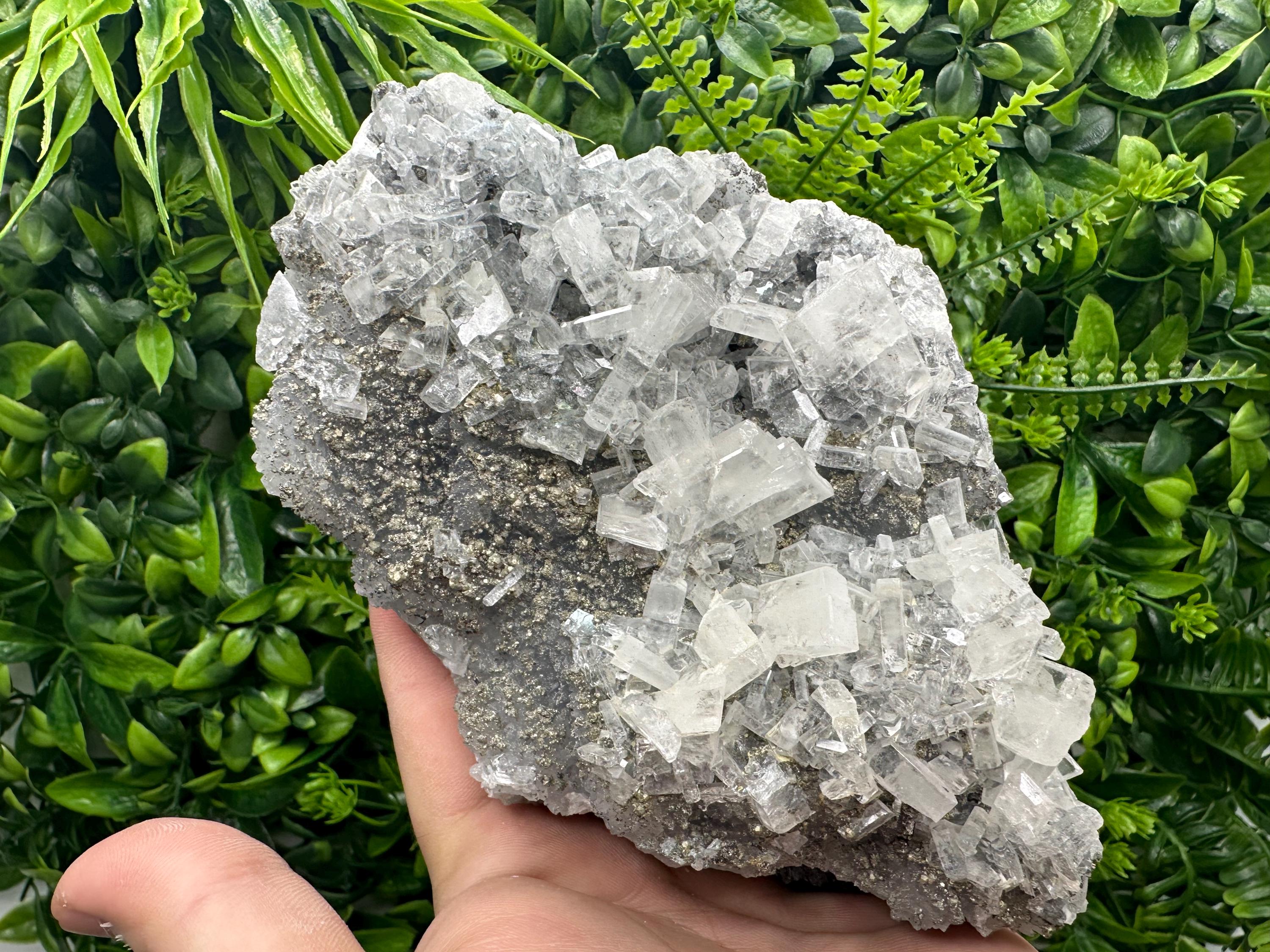 Large Barite Marcasite Cluster on Chalcedony - Androvo Mine, Bulgaria