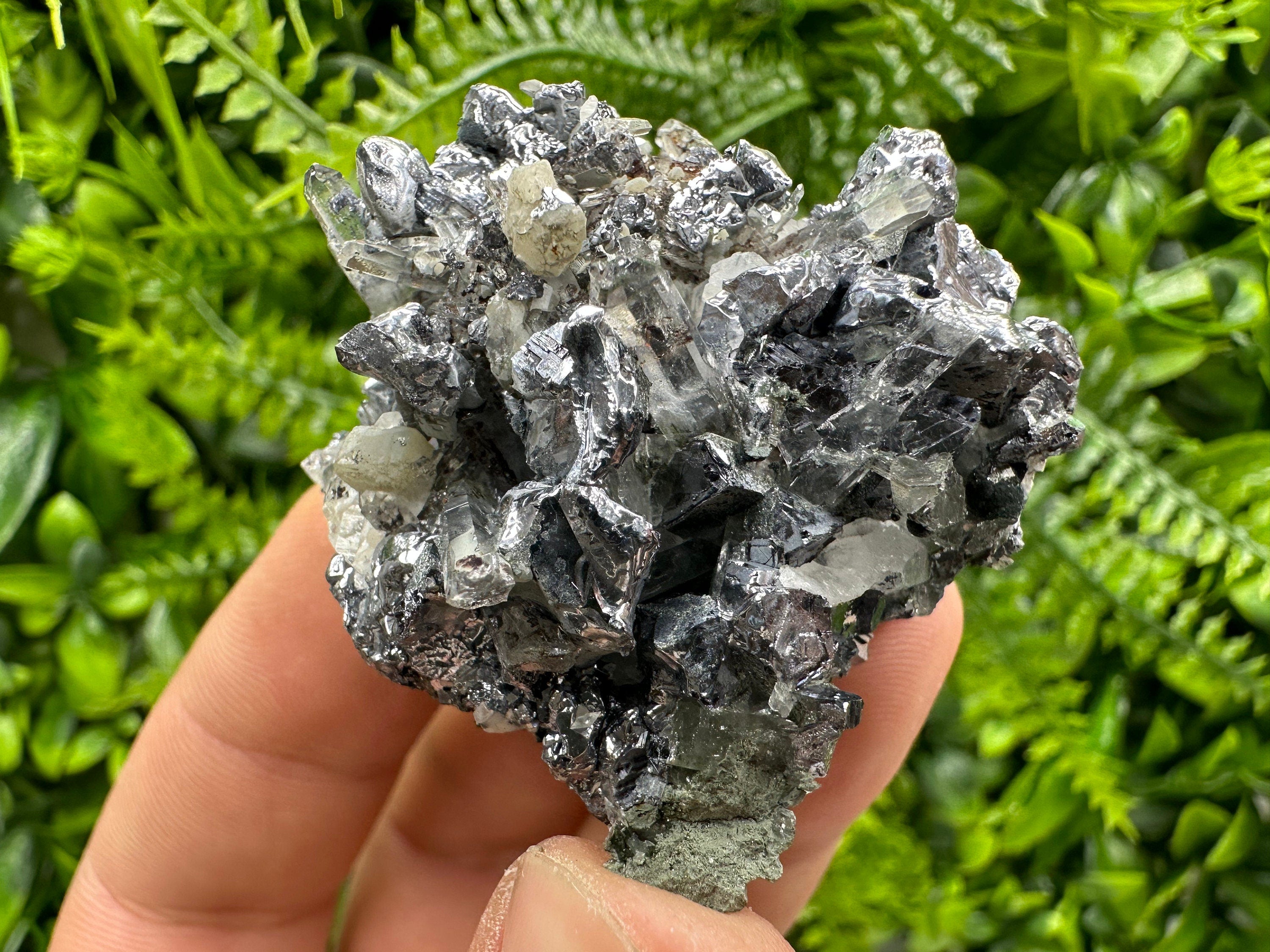Galena with Quartz Crystal Cluster, Madan Bulgaria