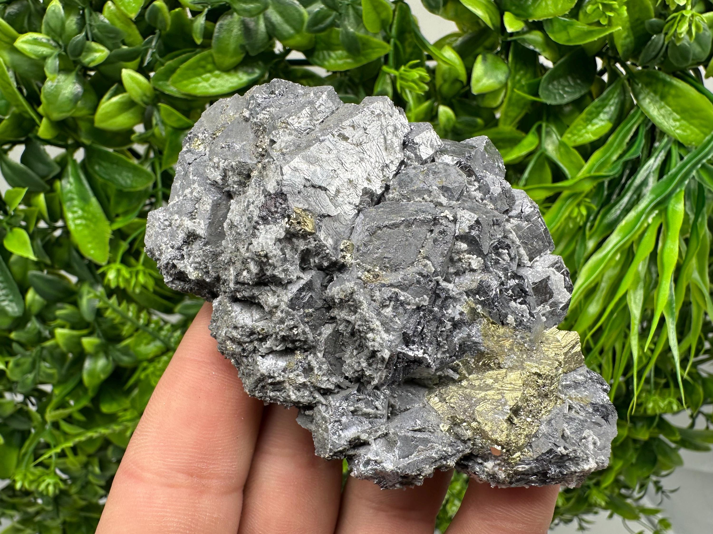 Galena Sphalerite Chalcopyrite Quartz Mineral Specimen: Djurcovo Mine, Bulgaria