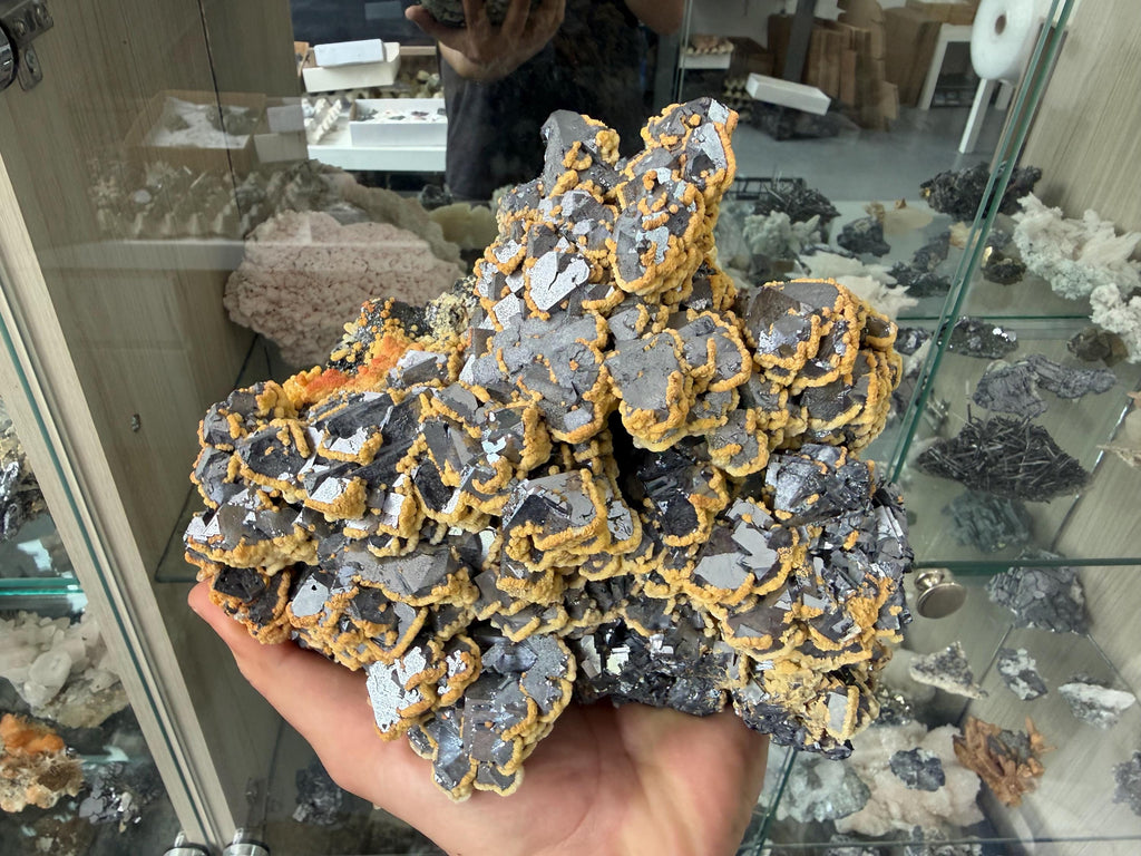 Galena Dolomite Cluster, Krushev dol Bulgaria Mineral Specimen