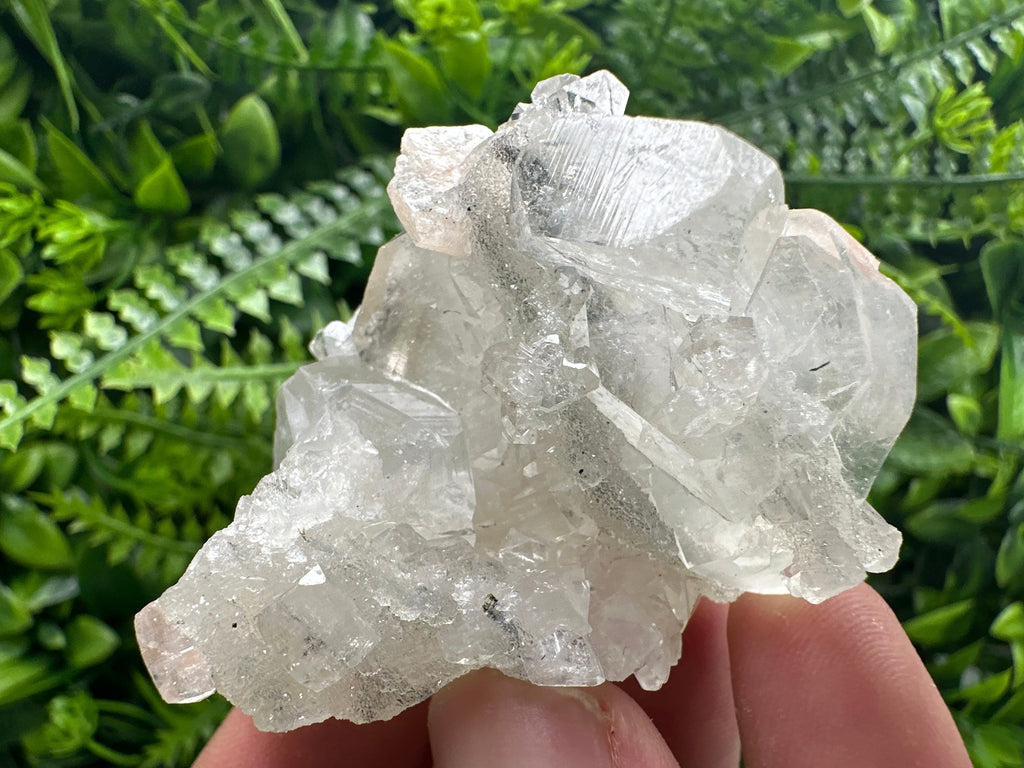 Apophyllite Stilbite on Chalcedony, India Mineral Specimen