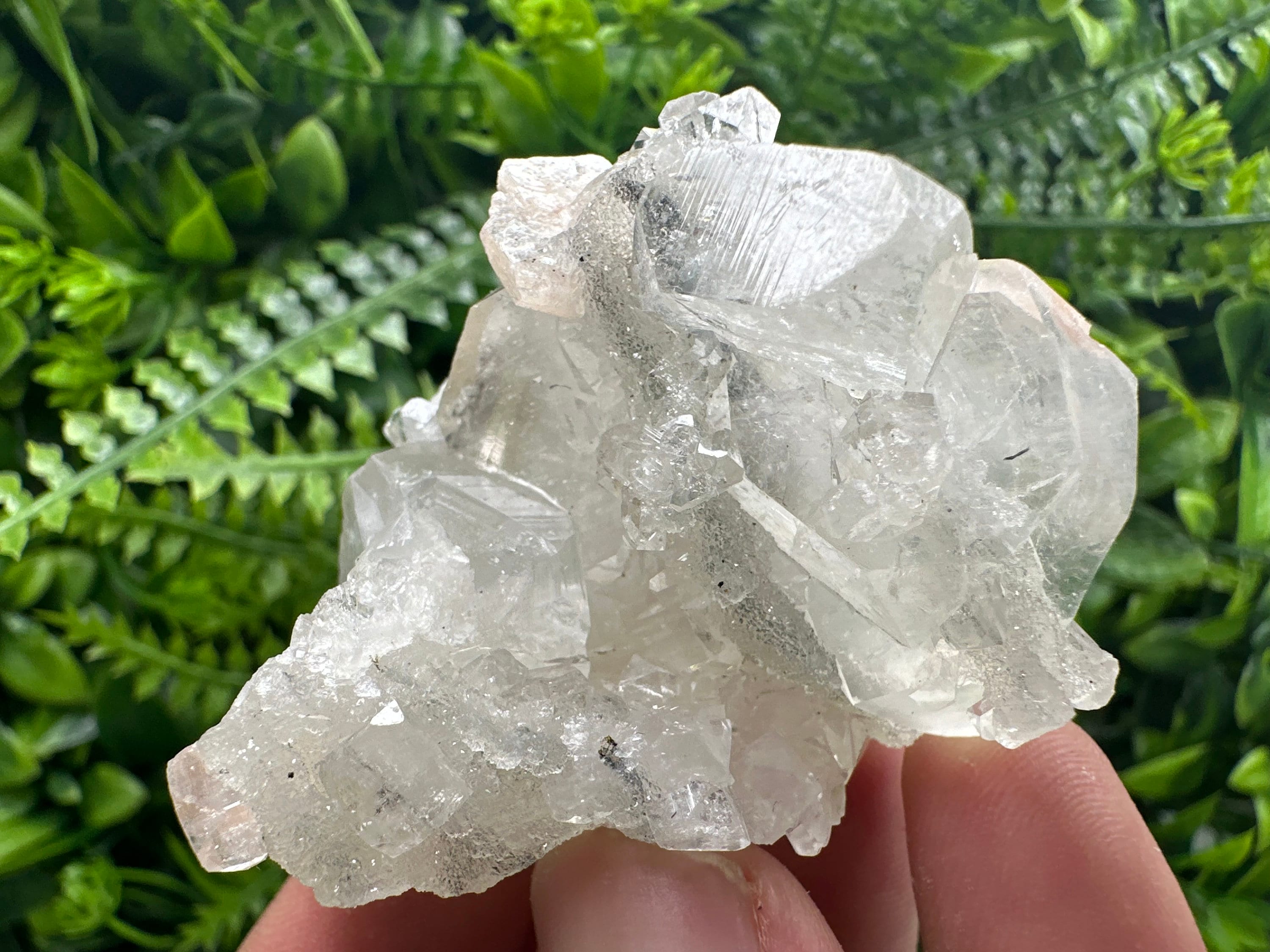 Apophyllite Stilbite on Chalcedony, India Mineral Specimen