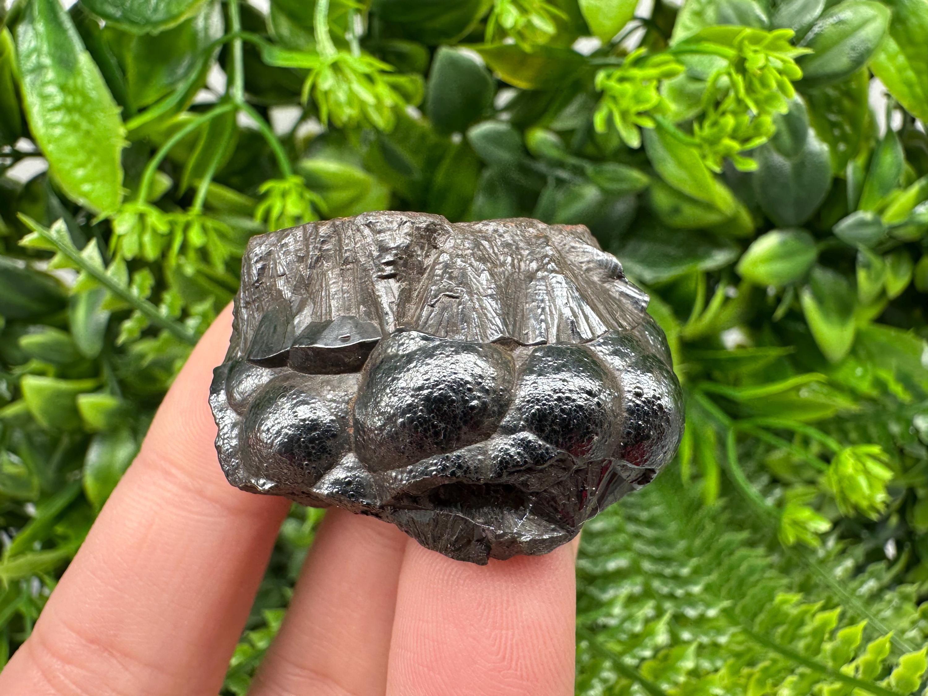Moroccan Black Botryoidal Hematite Specimen: Chakra Reiki Crystal