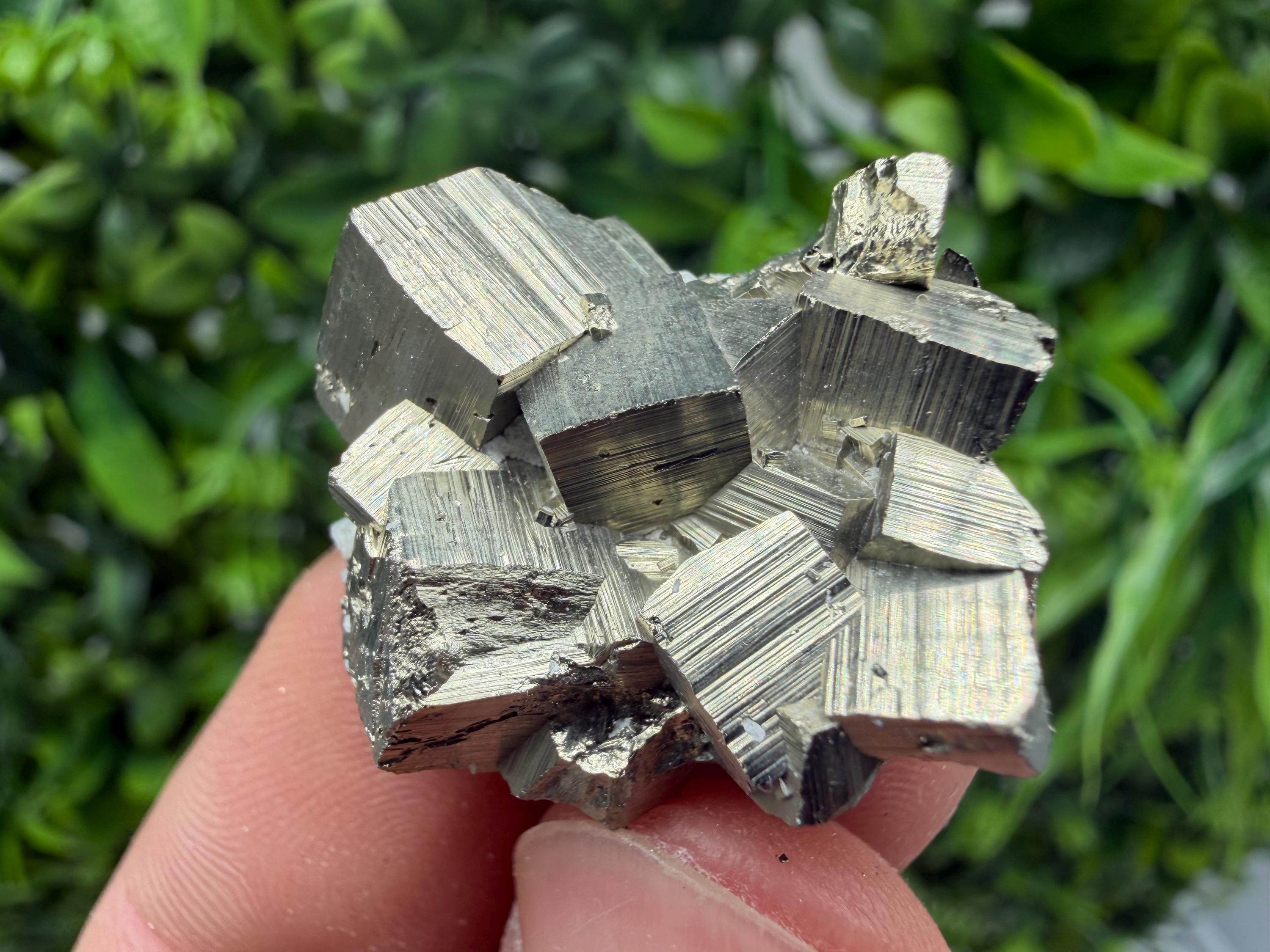 Rare Floating Pyrite Cluster, Fool’s Gold Crystal Decor