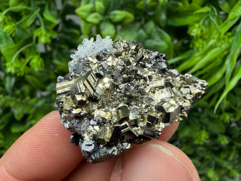 Pyrite Sphalerite Quartz Calcite Mineral Specimen, Krushev dol Mine