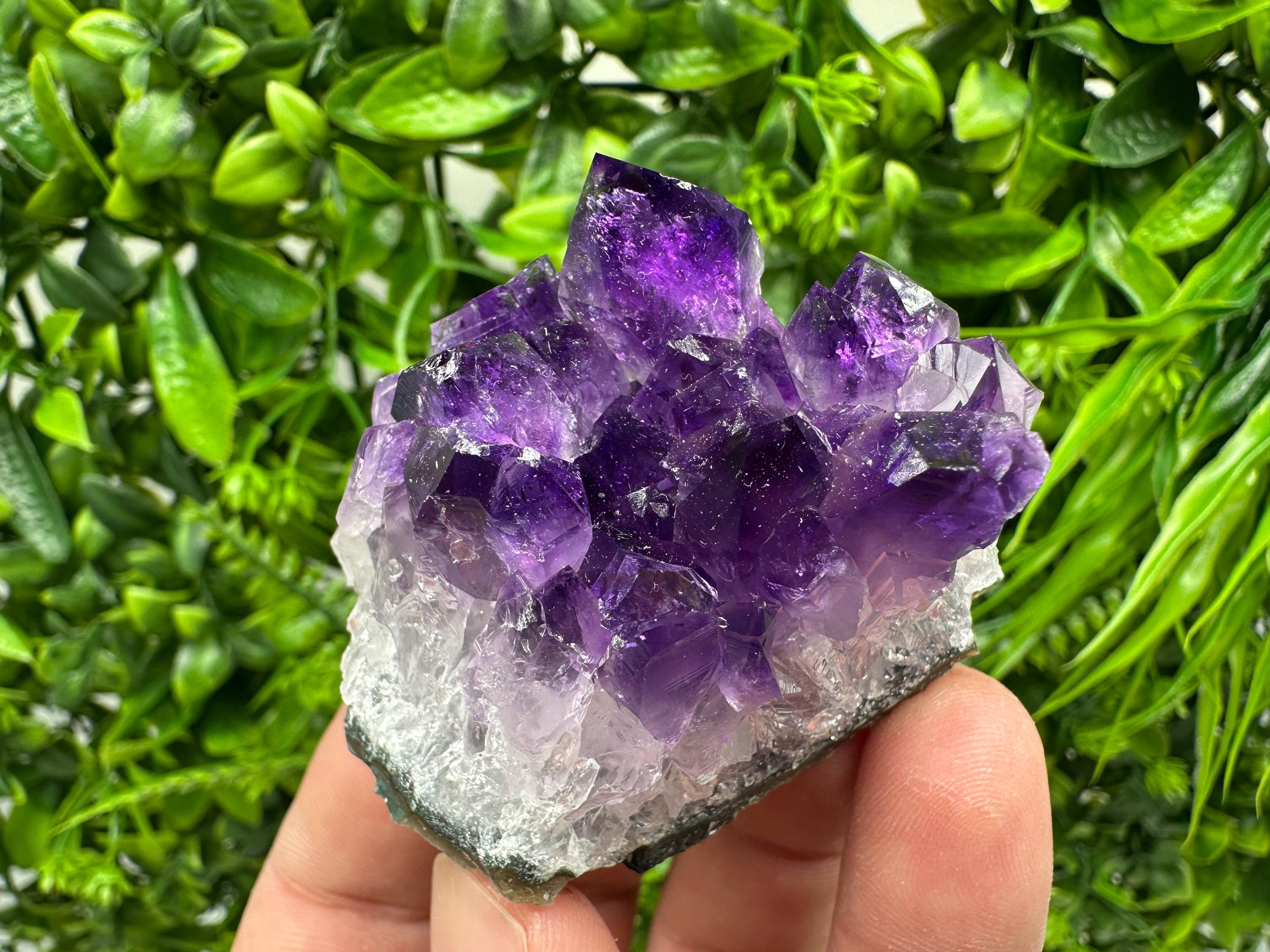 Uruguay Amethyst Cluster: Purple Quartz Crystal, Home Decor
