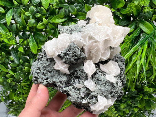 Calcite Quartz on Chlorite Matrix, Borieva Mine Mineral Specimen