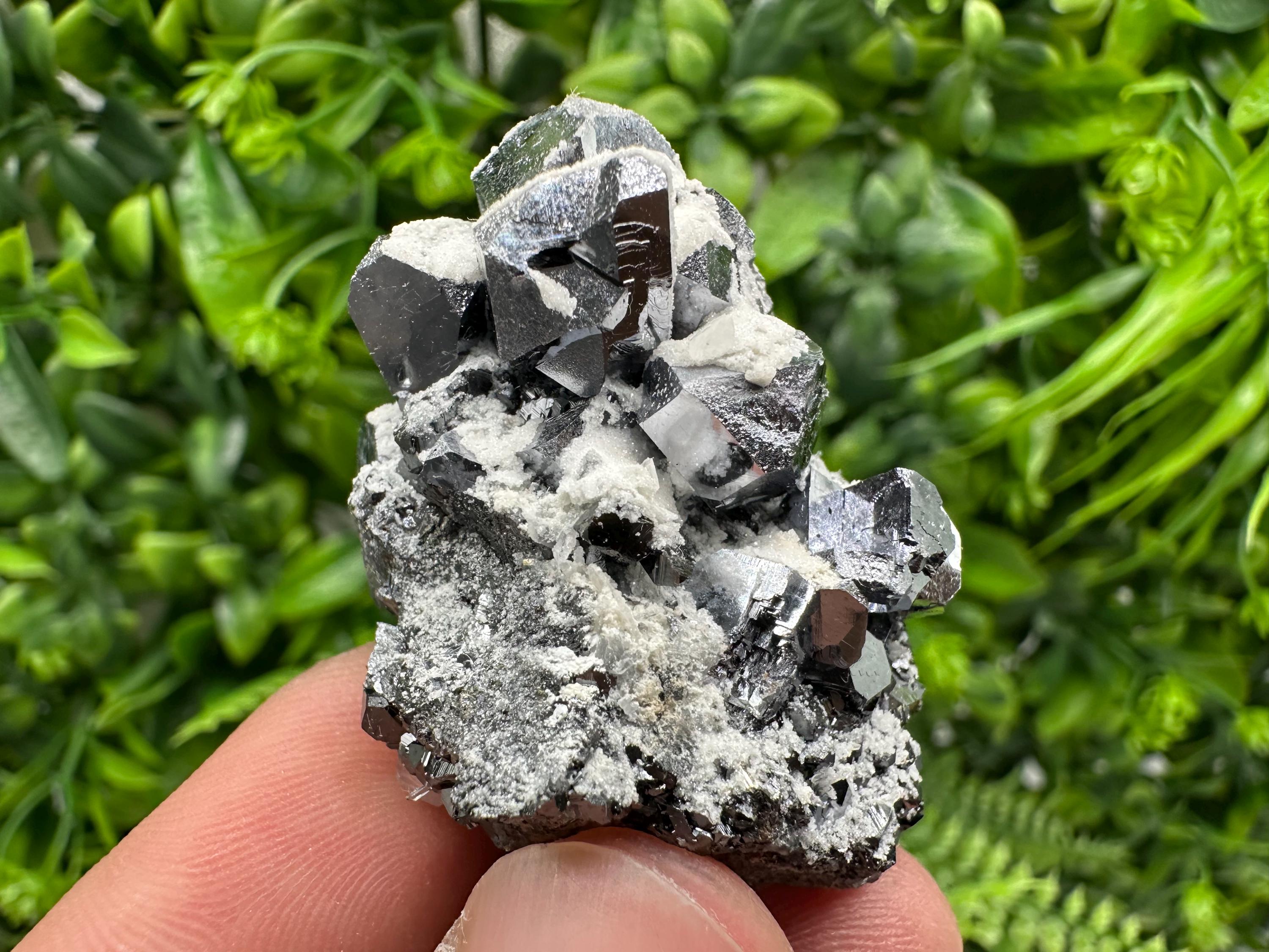 Galena Spinel with Quartz and Calcite, Borieva Mine Mineral Specimen