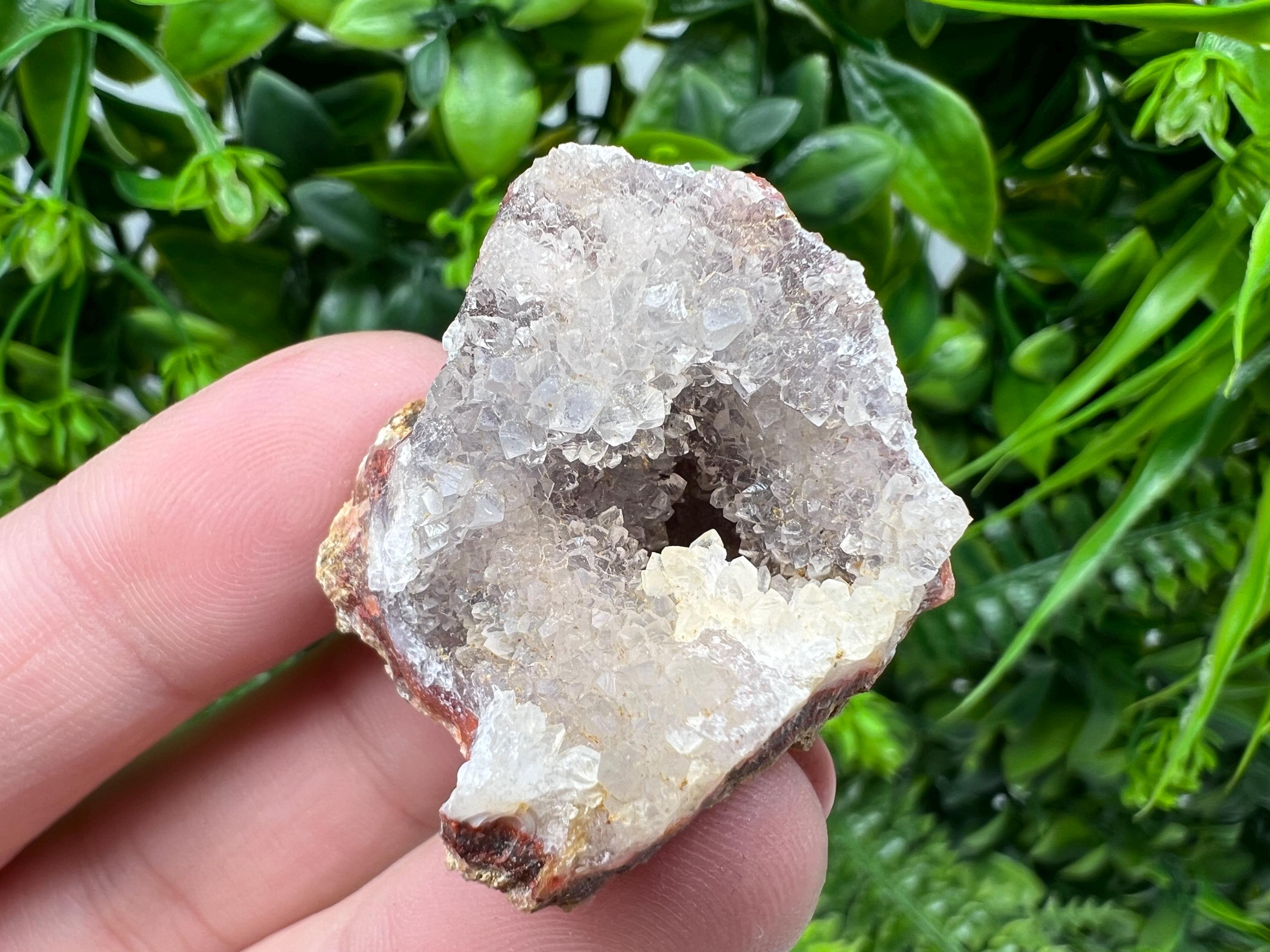 Moroccan Red Chalcedony Crystal Specimen: Rare Mineral Gift